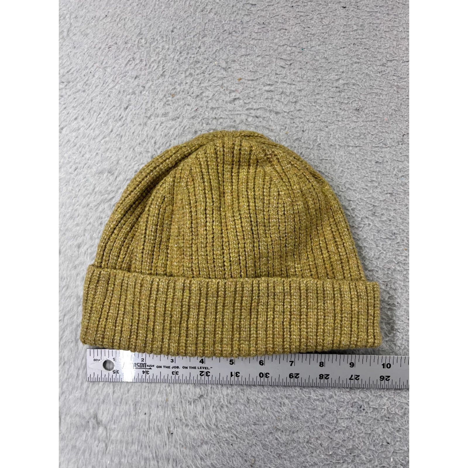 Vintage Universal Thread Beanie Womens One Size Yellow Cotton Blend Ski Winter Toque Size ONE SIZE - 2 Thumbnail