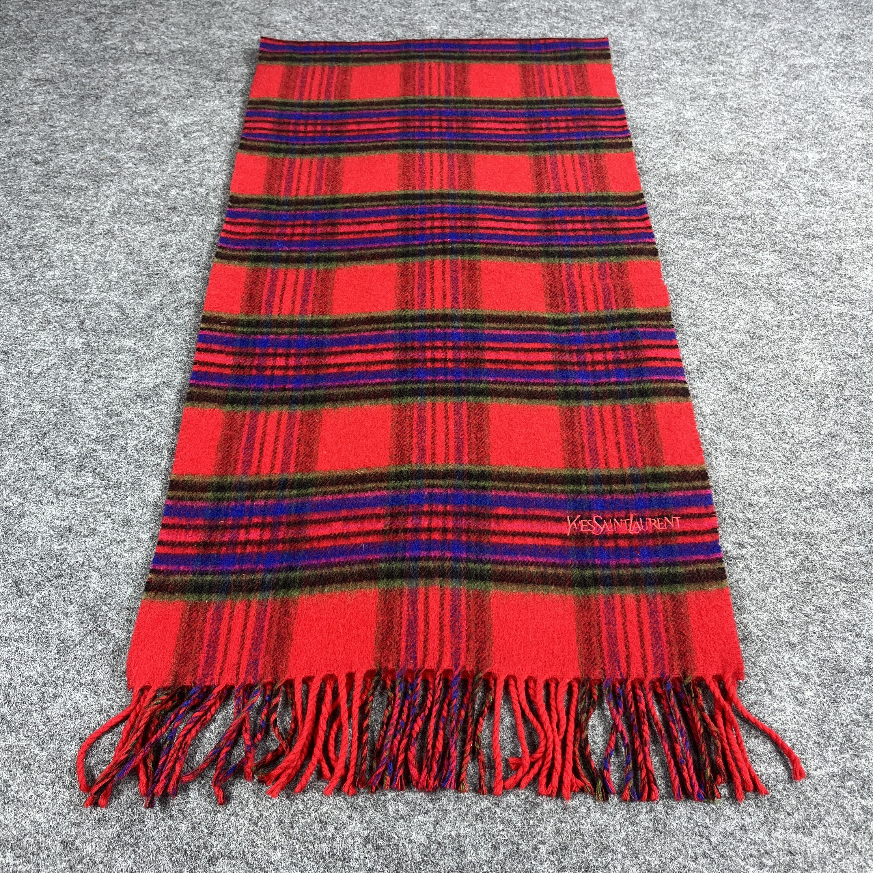 Vintage Yves Saint Laurent Scarf / Muffler / Neckwear T872 Size ONE SIZE - 1 Thumbnail