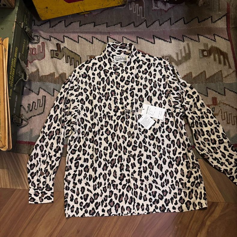 Wacko Maria Wacko Maria Leopard Print Long Sleeve Shirt Size US M / EU 48-50 / 2 - 1 Thumbnail