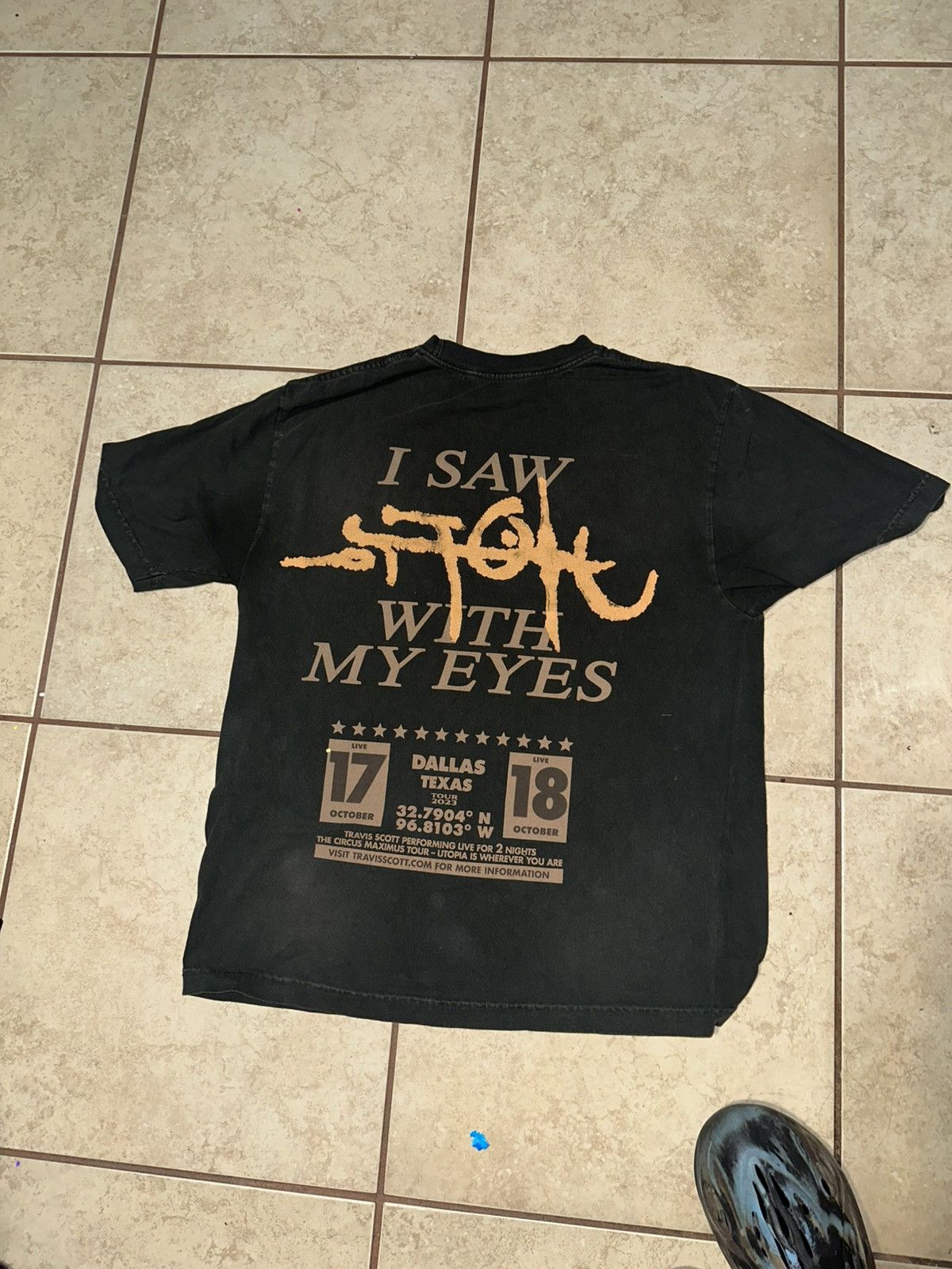 Travis Scott Travis Scott Utopia Tour Dallas Tee Size US L / EU 52-54 / 3 - 2 Thumbnail