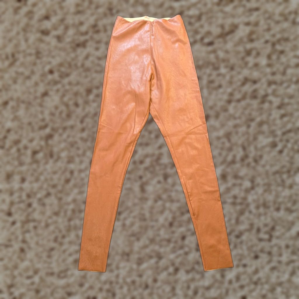 Commando Commando Pants Womens Medium Brown Vegan Leather Skinny Stretch Capsule Casual Pants Size 32" / US 10 / IT 46 - 1 Thumbnail