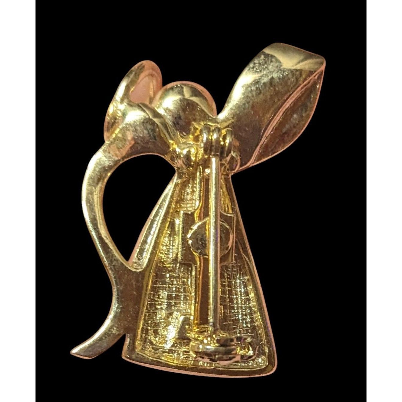 Other Peace Angel With Sash And Halo Gold Tone Brooch Size ONE SIZE - 2 Thumbnail