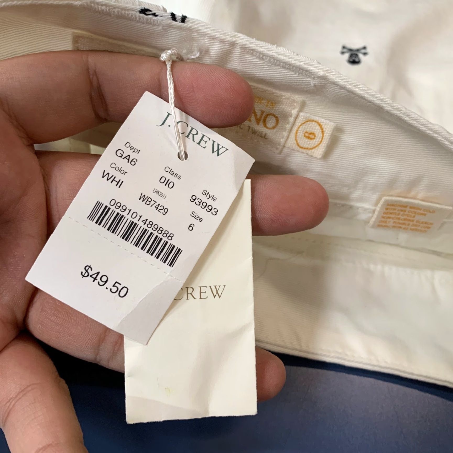 Bones J Crew Chino Shorts Women 6 White Bermuda 32x3.5 XS? Size 28" / US 6 / IT 42 - 4 Thumbnail