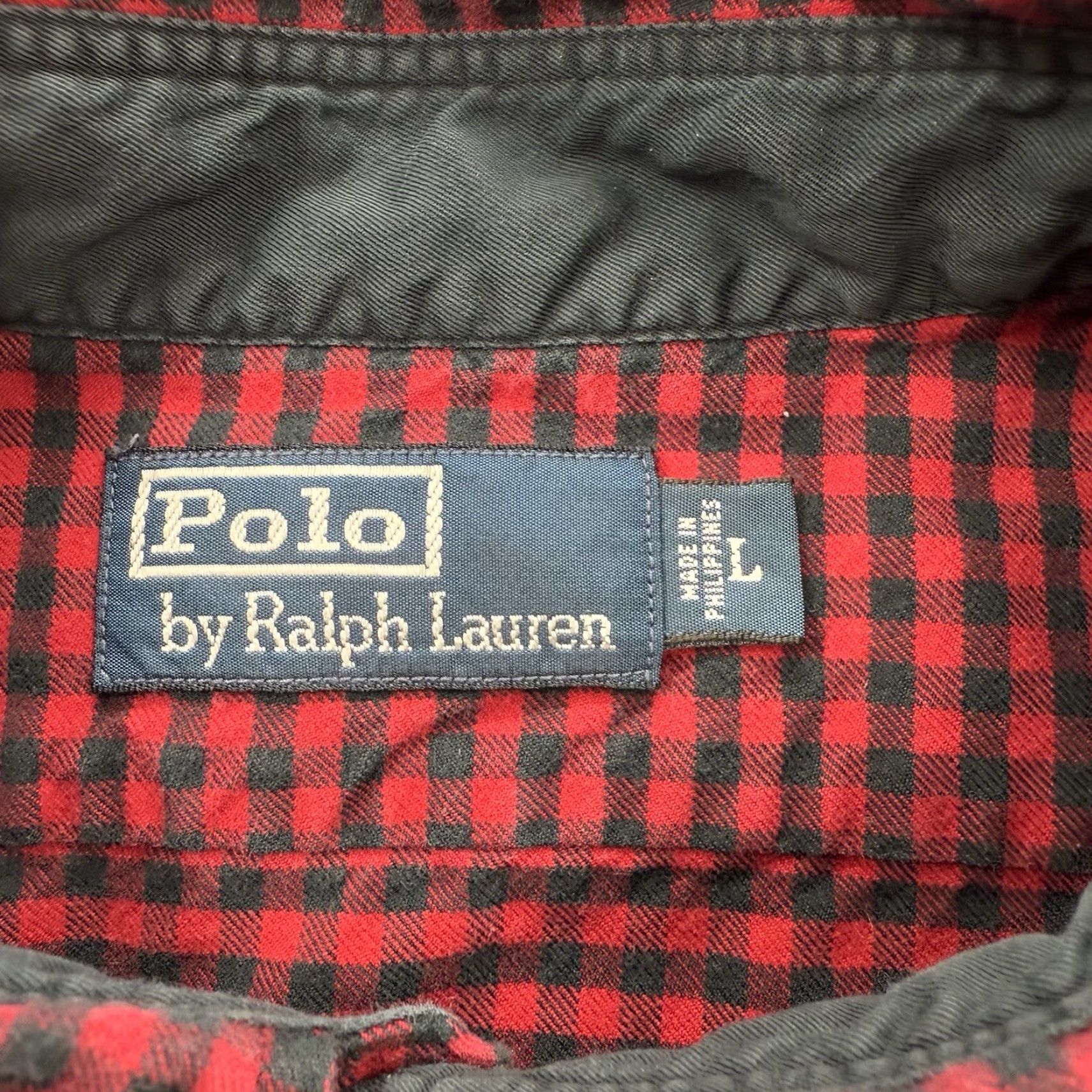 Polo Ralph Lauren Polo Ralph Lauren Shirt Men Large Gingham Cotton Long Sleeve Outdoors Workwear Size US L / EU 52-54 / 3 - 3 Thumbnail