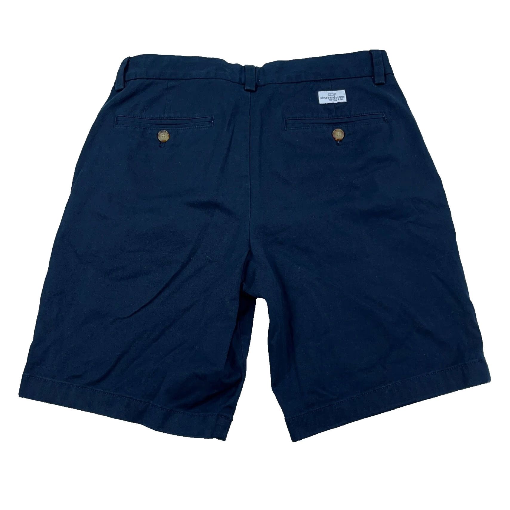 Vineyard Vines Vineyard Vines Shorts Men 28 Navy Blue Chino Flat Front Dark Preppy Whale Shep Surf Beach Classic Modern 90s Mens Size US 28 / EU 44 - 2 Thumbnail