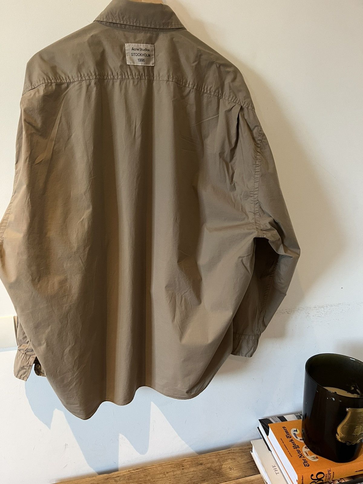 Acne Studios ACNE STUDIOS khaki safari shirt Size US M / EU 48-50 / 2 - 12 Thumbnail