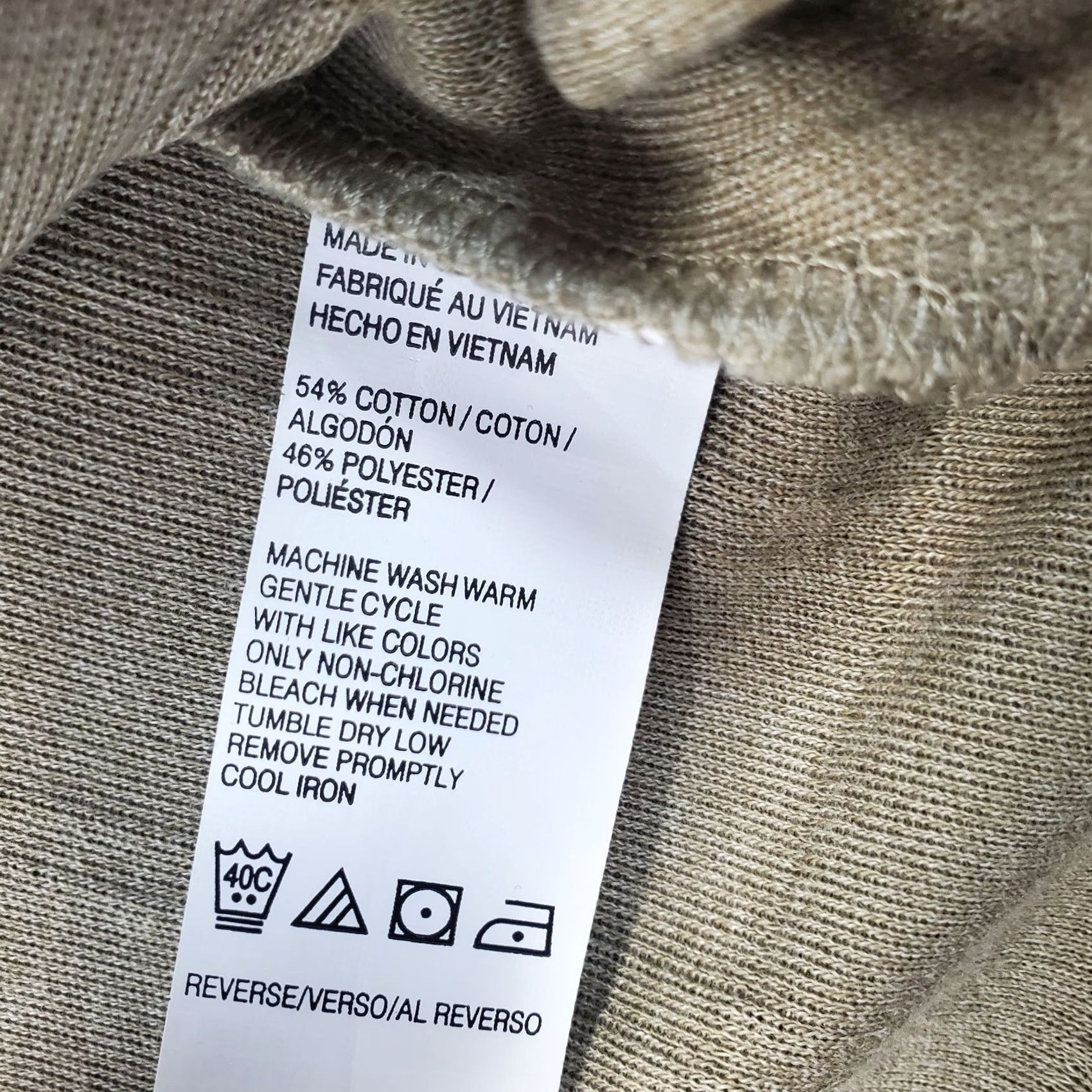 Van Heusen Van Heusen Mens XXL Tan Self Check Raglan Sleeve Collared Popover Polo Sweater Size US XXL / EU 58 / 5 - 7 Thumbnail