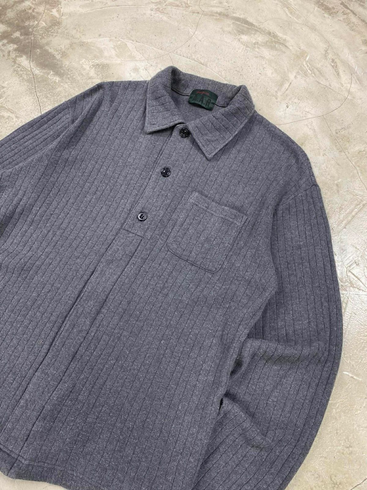 Yohji Yamamoto Vintage Yohji Yamamoto ARR Wool Knit Shirt Size US M / EU 48-50 / 2 - 2 Thumbnail