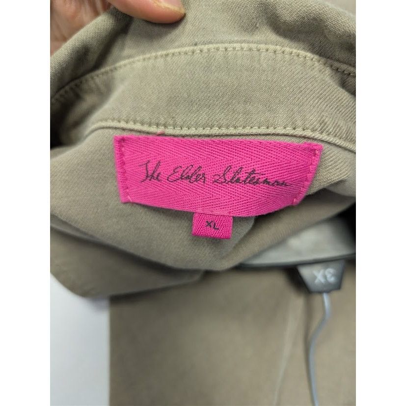 The Elder Statesman o1rshd1 Early Dawn Stonewashed Twill Button up Shirt Size US XL / EU 56 / 4 - 17 Thumbnail