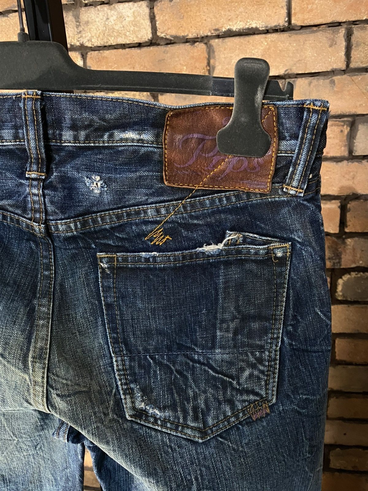Prps $482 OG PRPS JAPAN DISTRESSED JEANS DENIM SLIM DISTRESSED Size US 31 - 4 Thumbnail