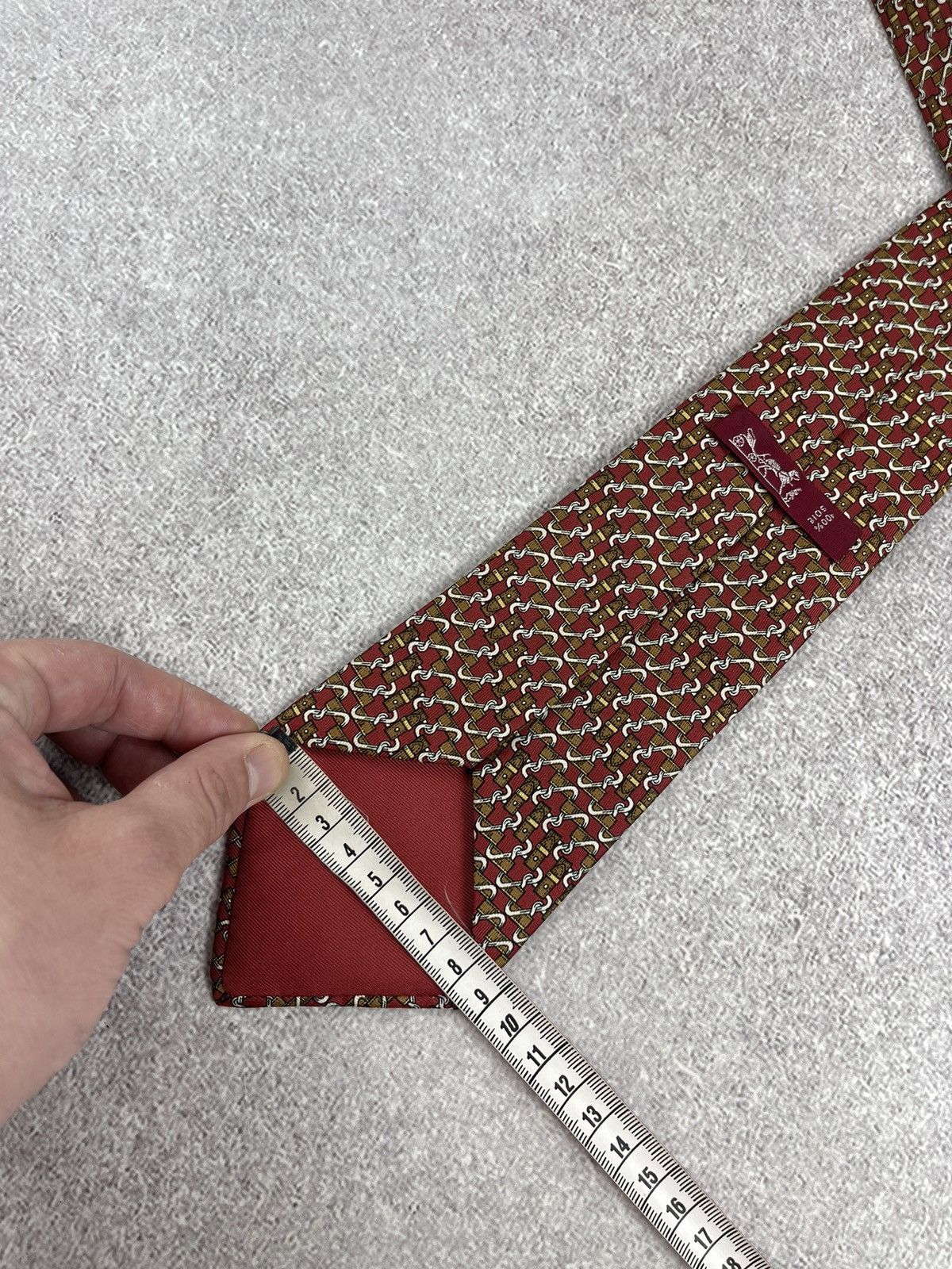Hermes × Vintage Vintage Hermes Paris Silk Tie Size ONE SIZE - 13 Thumbnail