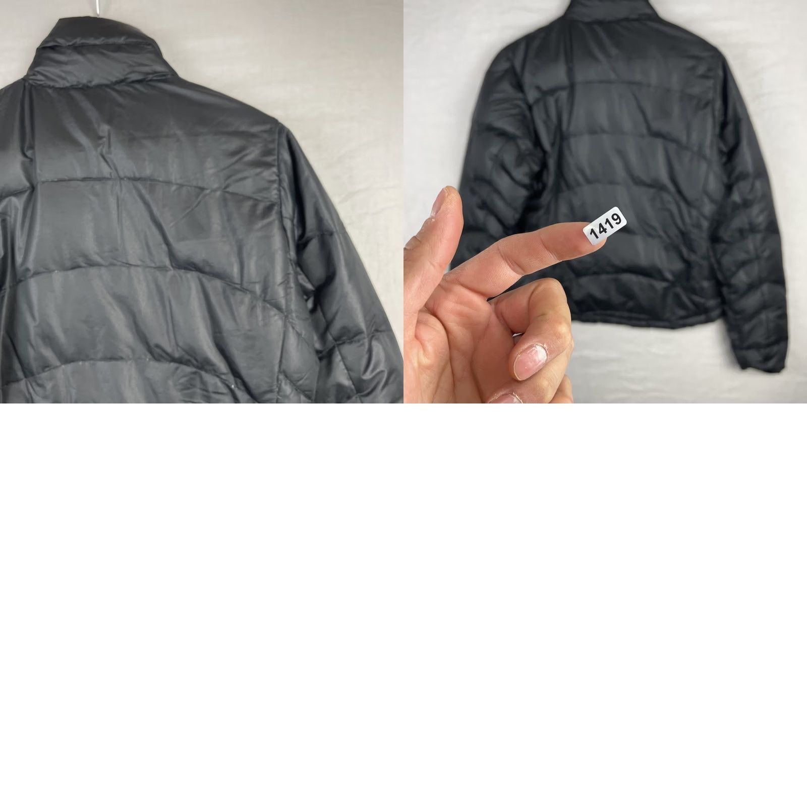 Patagonia VINTAGE Patagonia Jacket Womens Small Black Down Puffer Fleece Collar Zip Up Y2K Mens? Womens Size S / US 4 / IT 40 - 11 Thumbnail