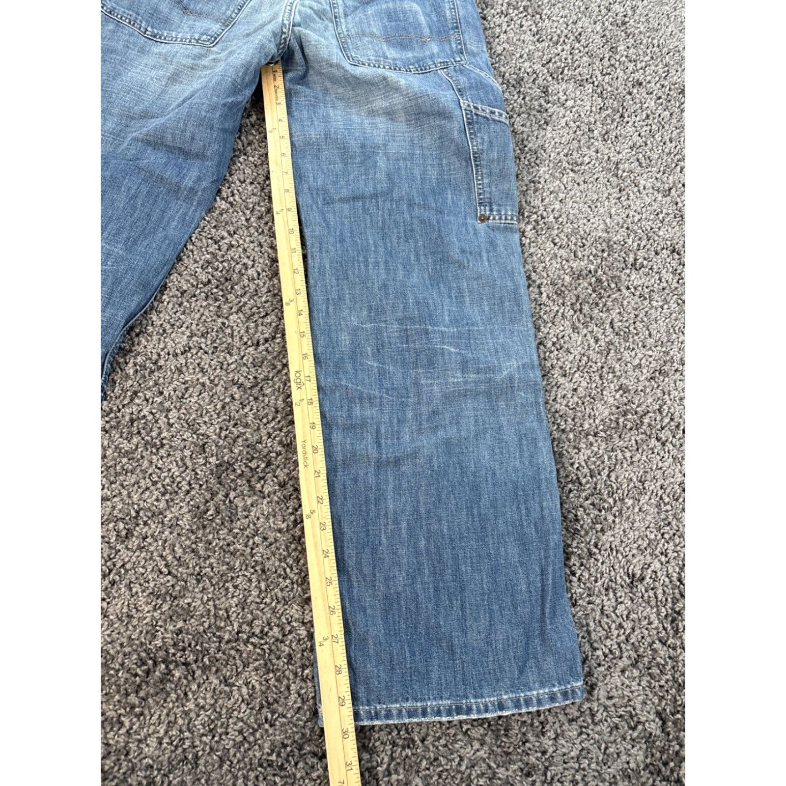 American Eagle Outfitters VINTAGE American Eagle Carpenter Jeans Mens 30x30 Baggy Skater Workwear Y2K Size US 30 / EU 46 - 2 Thumbnail