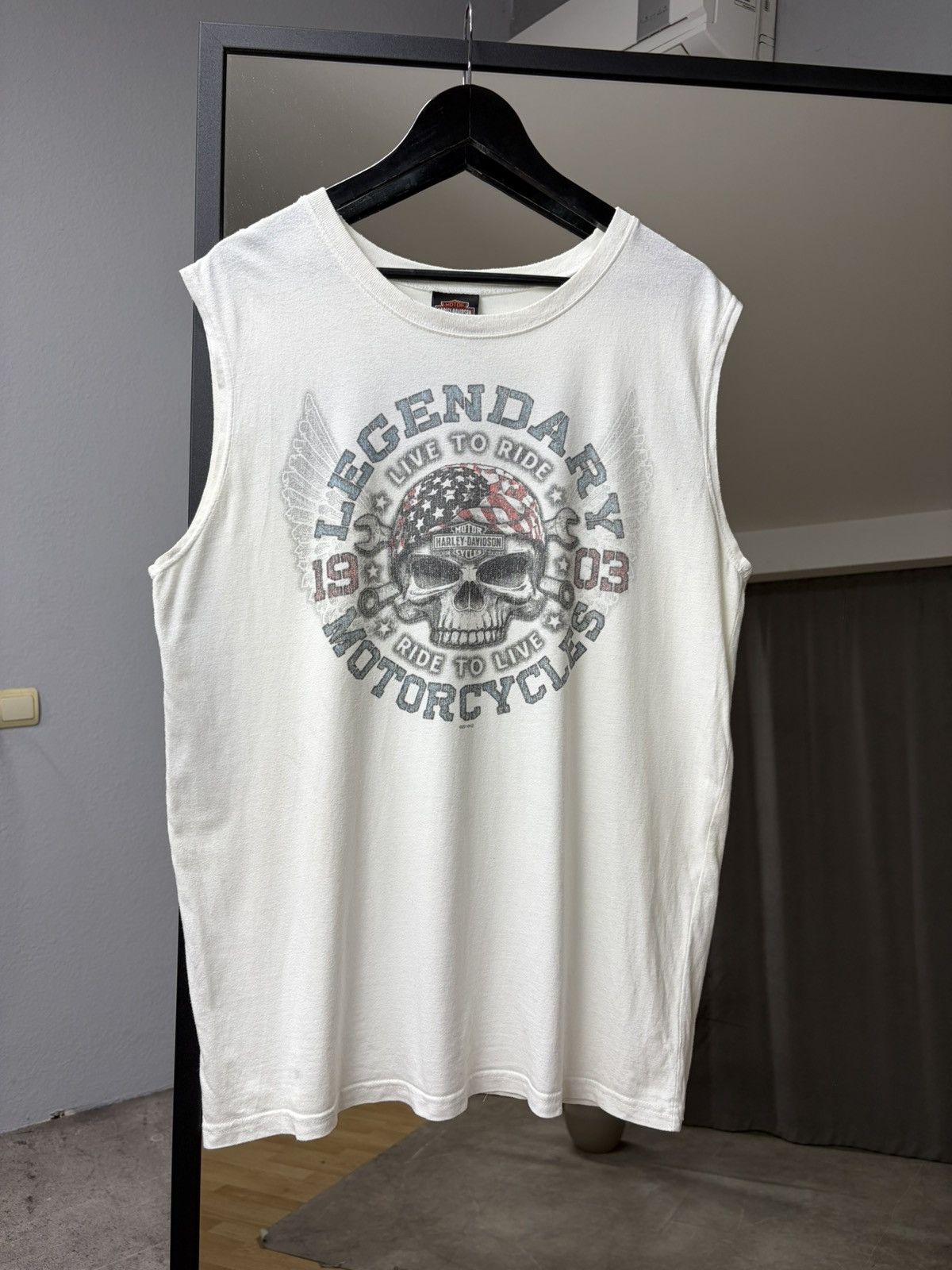 Harley Davidson Harley-Davidson Long Sleeve Tee Biker Graphic 90s–Y2K Moto Size US L / EU 52-54 / 3 - 4 Thumbnail