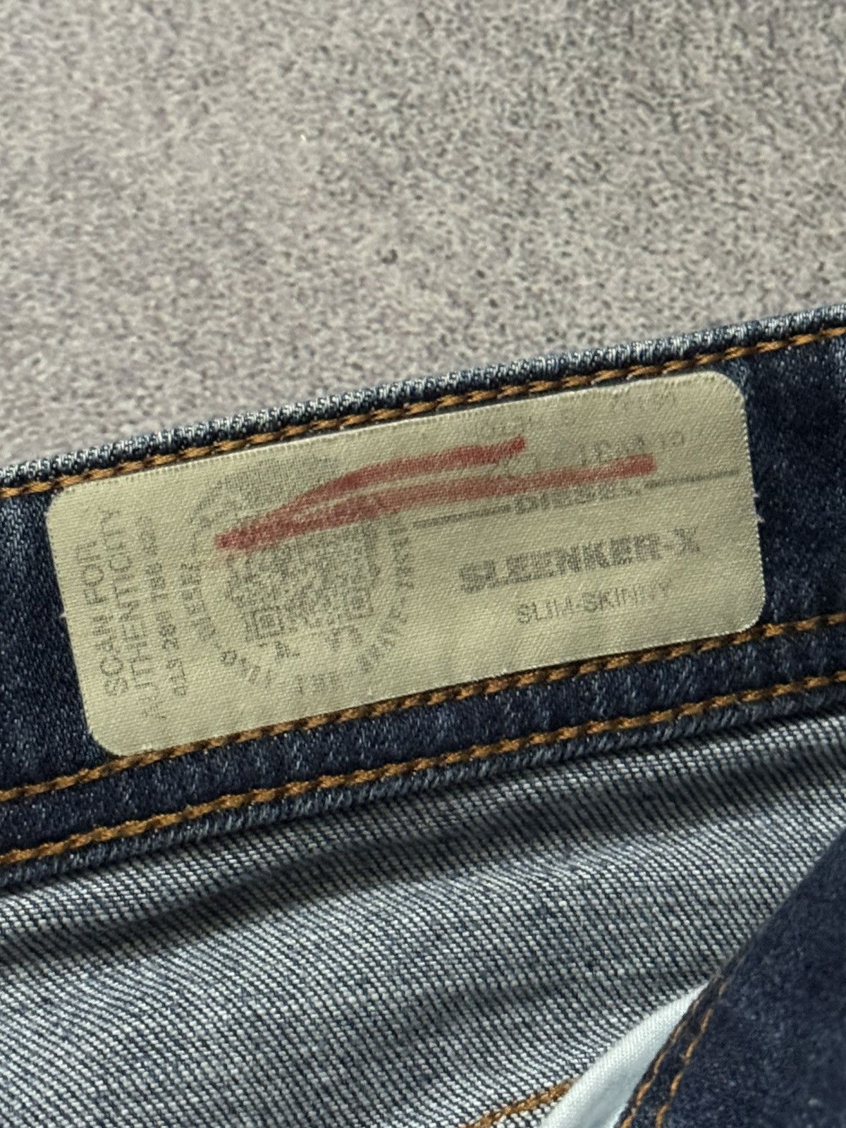 Diesel × Diesel Black Gold Diesel 31/32 sleenker-x slim skinny denim pant trouser Jean Size US 31 - 12 Thumbnail