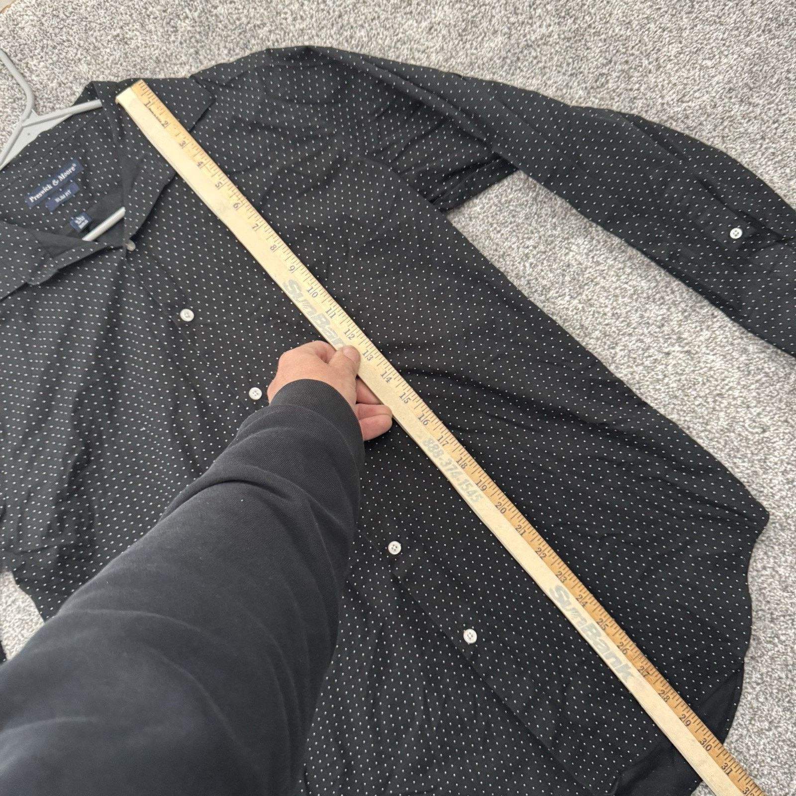 Other Preswick & Moore Button Shirt Men L 16 16.5 Slim Fit Dotted Size US L / EU 52-54 / 3 - 2 Thumbnail