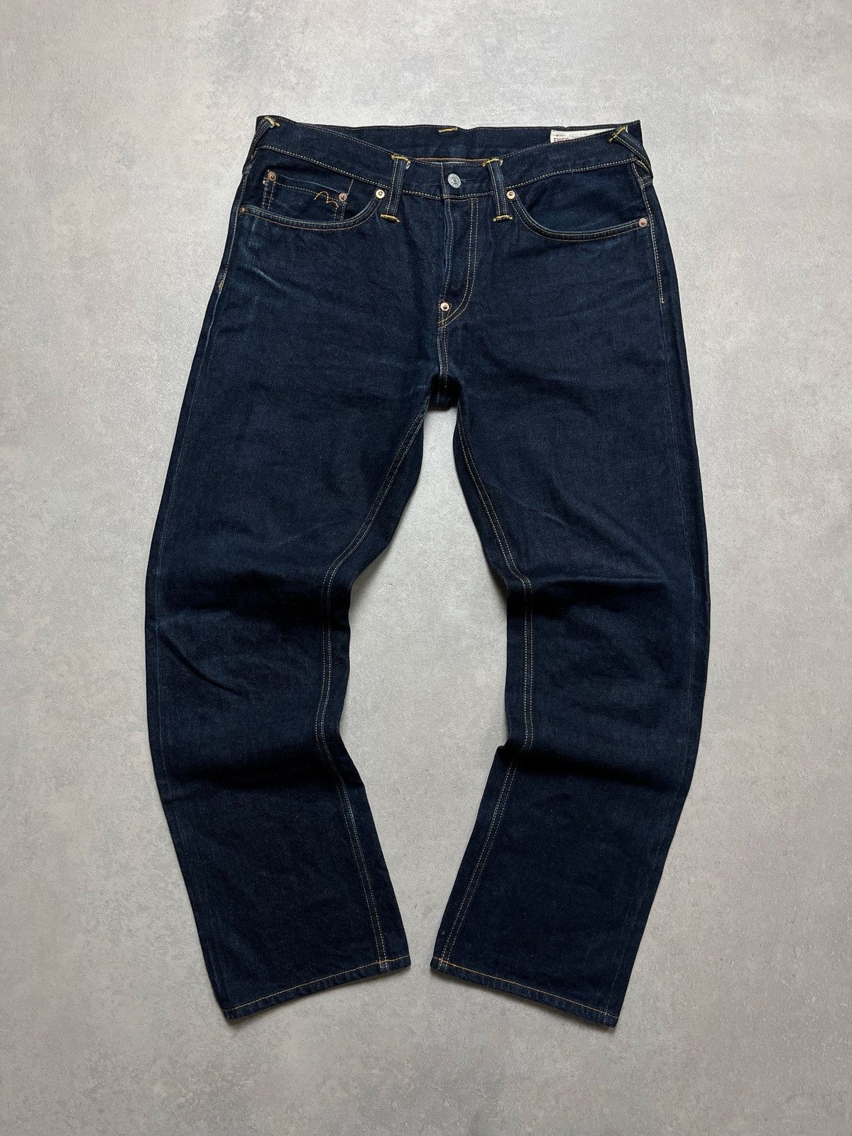Evisu Evisu Big Embroidered Daicock Selvedge Jeans Size US 33 - 10 Thumbnail