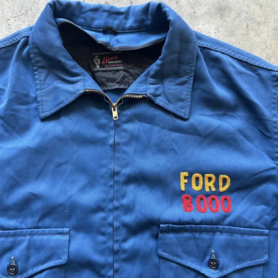 Ford Vintage 60s Ford 105 8000 Tractor Chain Stitched Work Jacket Size US XXL / EU 58 / 5 - 4 Thumbnail