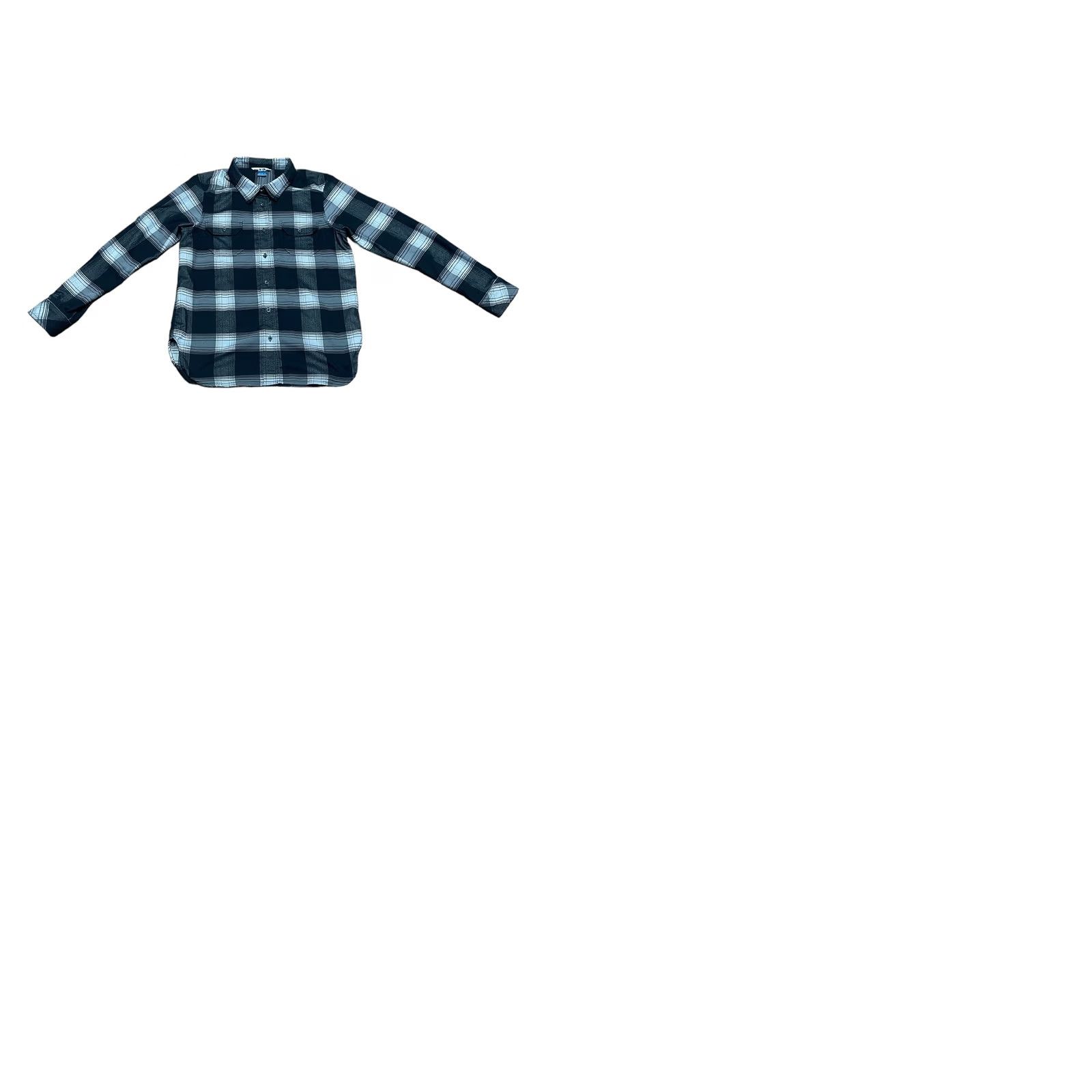 KAVU KAVU Button-Down Flannel Shirt Plaid Long Sleeve Black & White Multicolor Men Medium Regular Size M Casual Workwear Winter Spring Fall Size US M / EU 48-50 / 2 - 9 Thumbnail