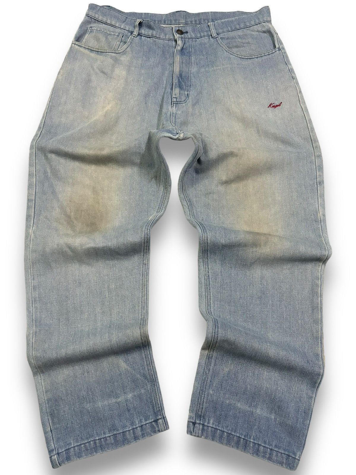 Kangol Vintage Kangol x Zip Five Loose Tapered Drop Crotch Jeans Size US 35 - 1 Thumbnail