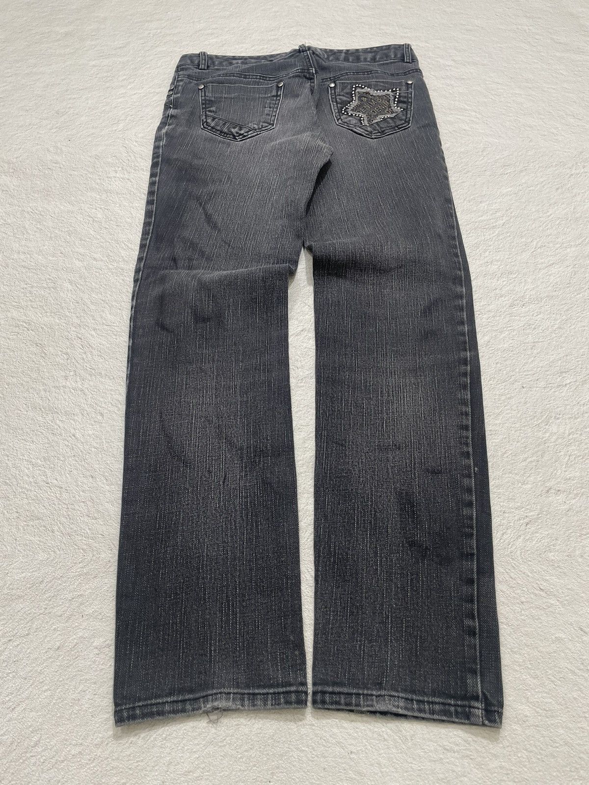 If Six Was Nine 2000s Star Patch Jeans y2k Style Size US 30 / EU 46 - 6 Thumbnail