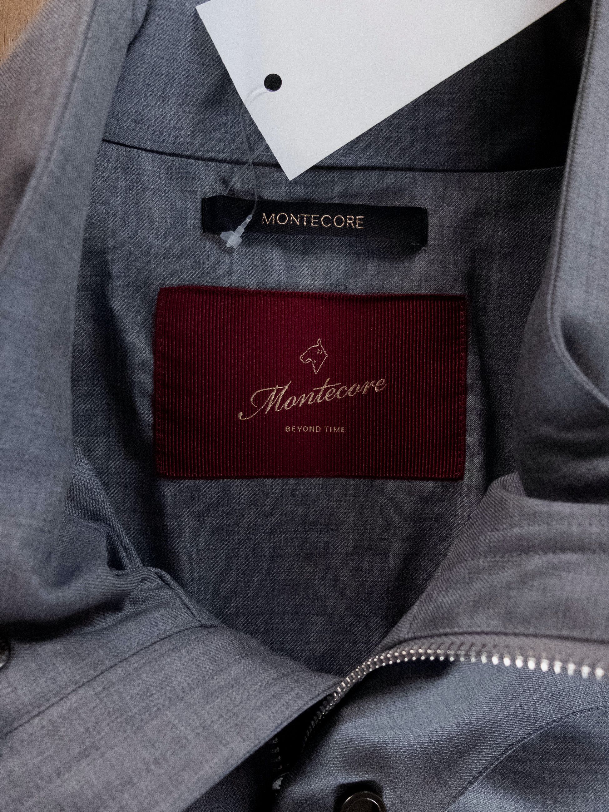 Montecore MONTECORE regular fit gray wool jacket 54 / XXL Size US XXL / EU 58 / 5 - 6 Thumbnail