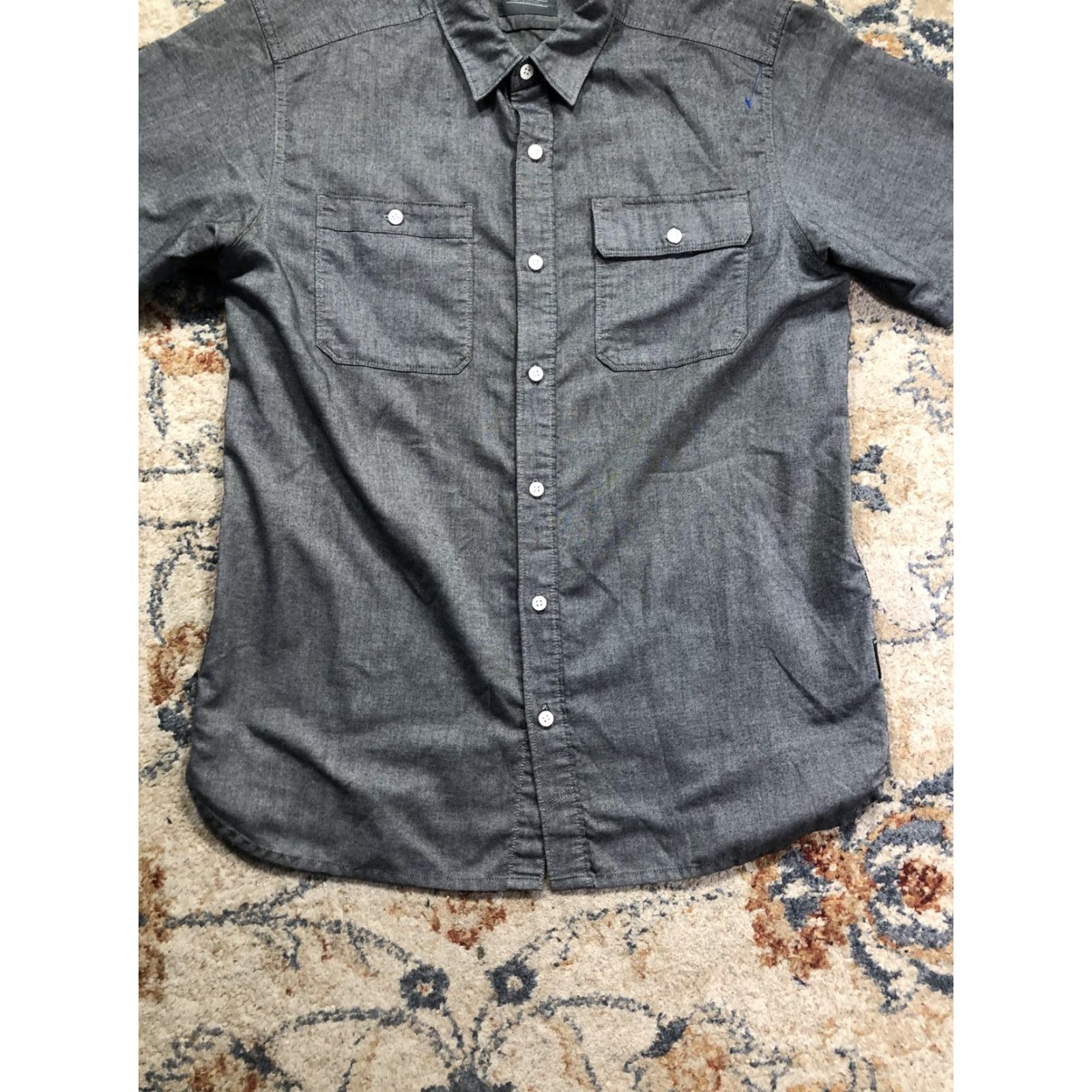 Mountain Hardwear VINTAGE Mountain Hardwear Shirt Mens M Gray Short Sleeve Button Up Pockets Casual Size US M / EU 48-50 / 2 - 5 Thumbnail