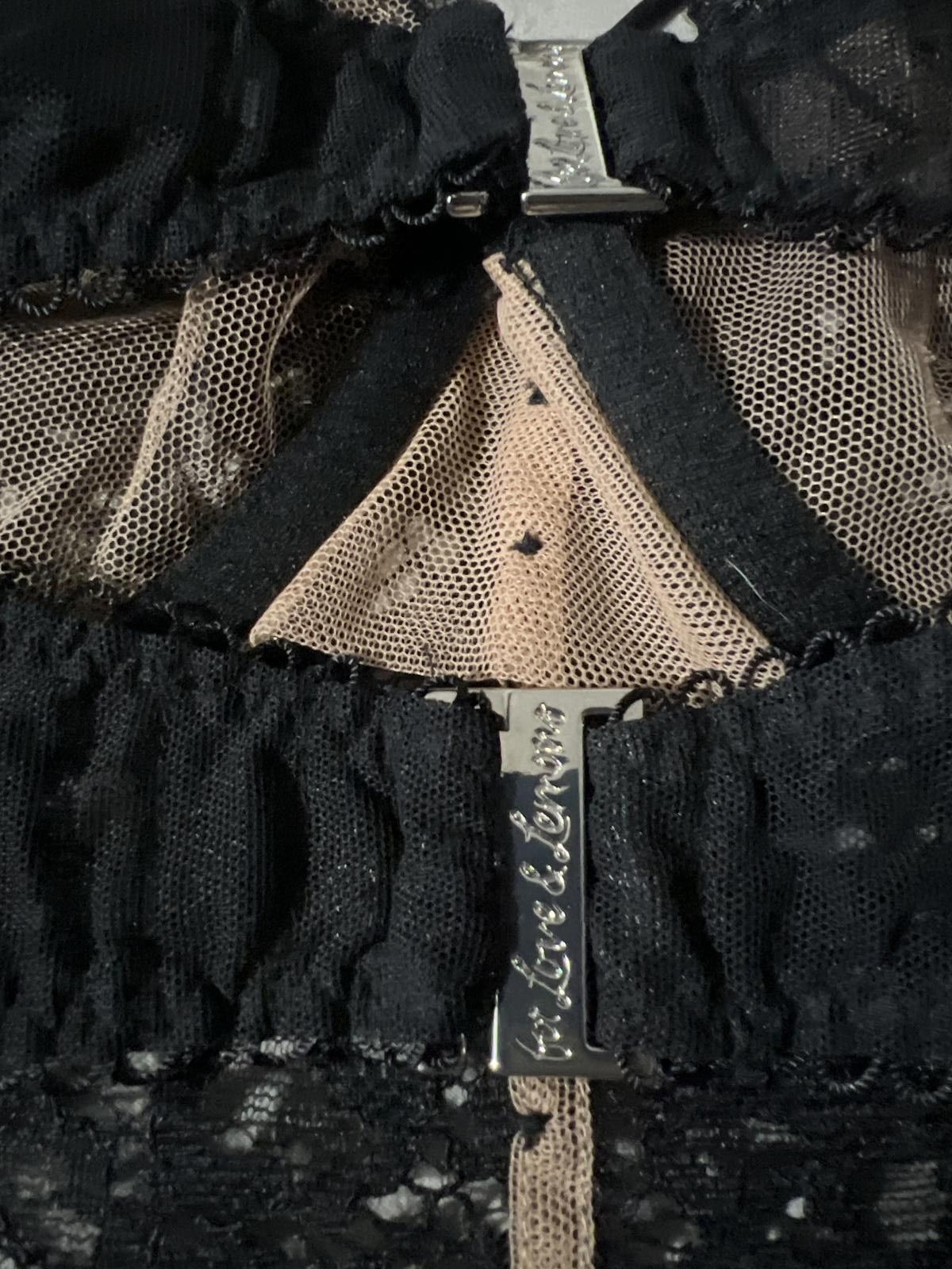 Other For Love & Lemons Black Lace Bralette Crop Top Size ONE SIZE - 6 Thumbnail