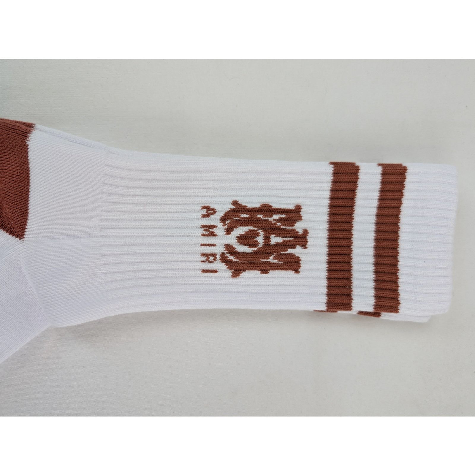 Amiri o1rshd1 Size: 43-44 / MA Stripe Socks in White / Cork Size ONE SIZE - 6 Thumbnail