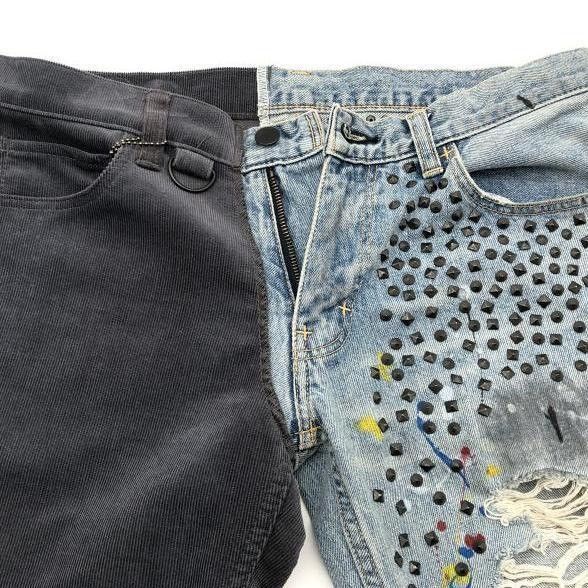 Number (N)ine Number nine 06ss Guns Hybrid Studs painter denim archive Size US 32 / EU 48 - 7 Thumbnail