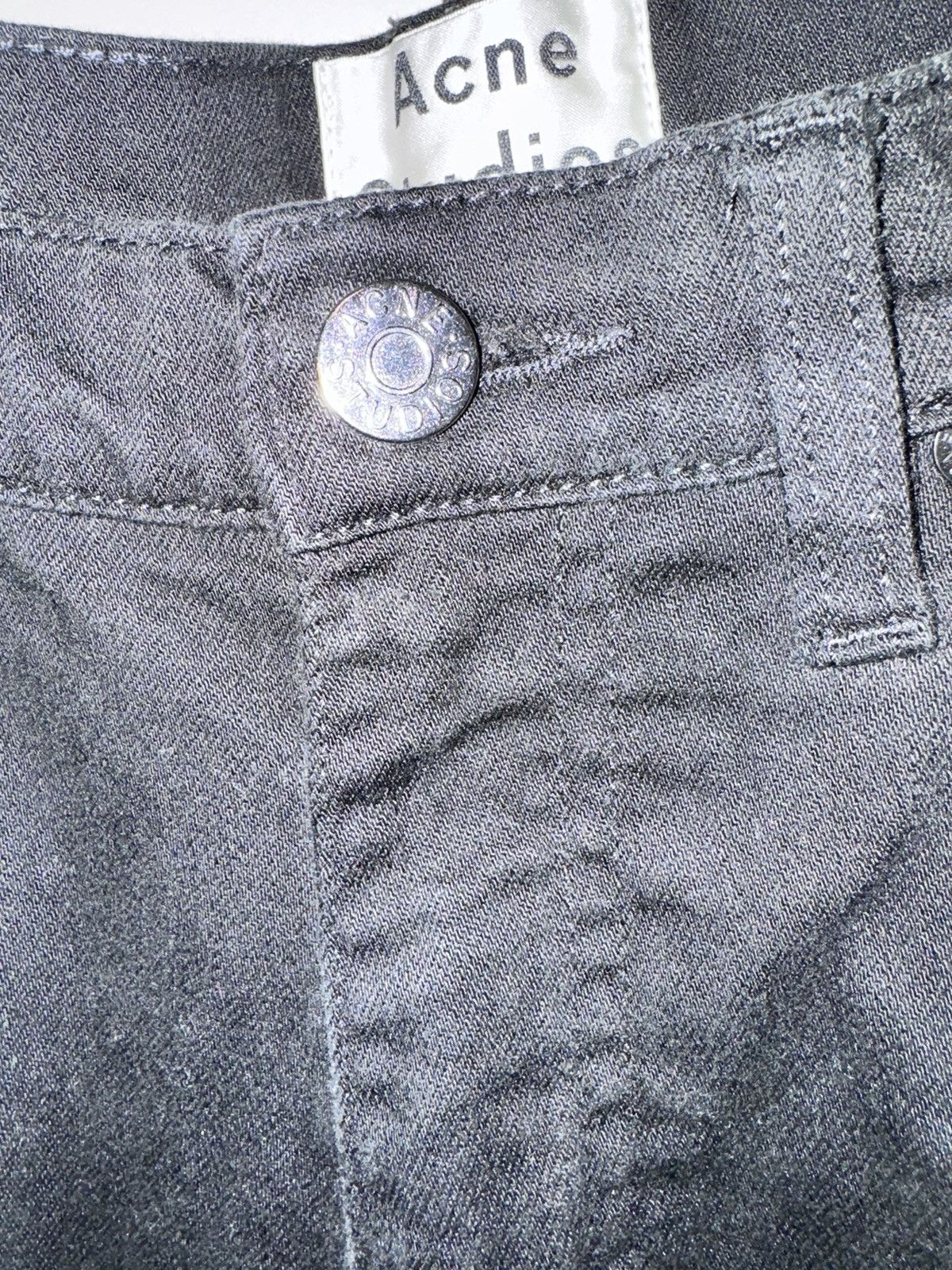 Acne Studios Acne Studios Max Stay Cash Black Denim Jeans Size US 34 / EU 50 - 13 Thumbnail