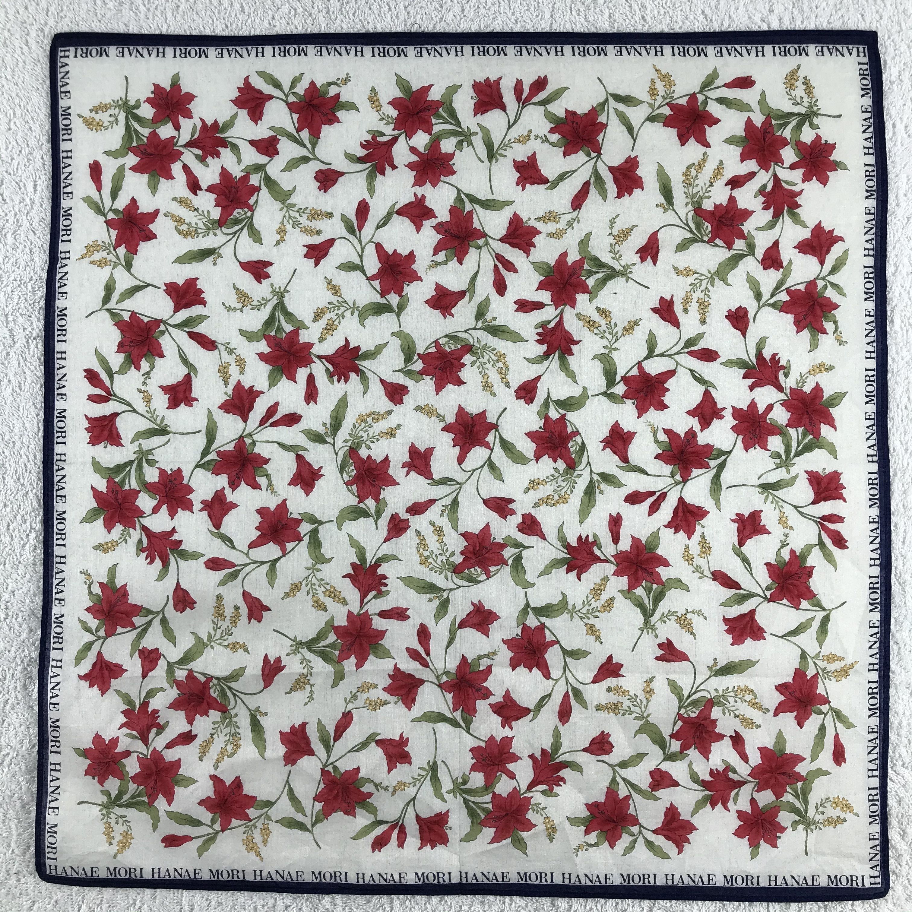 Hanae Mori × Vintage Hanae MoriBandana / Handkerchief / Neckerchief - S337 Size ONE SIZE - 1 Thumbnail