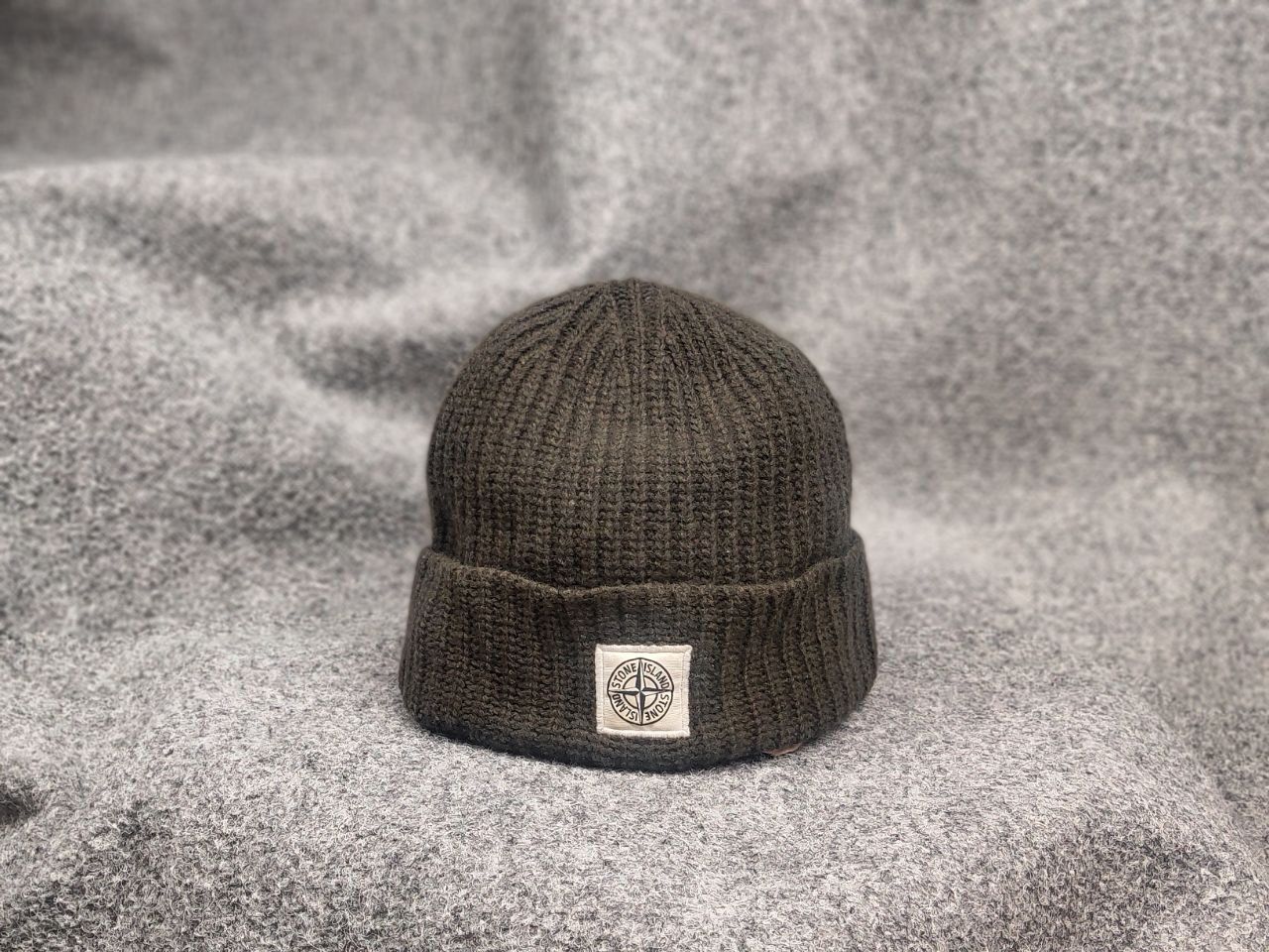 Vintage Stone Island patch program authentic ribbed wool beanie Hat Size ONE SIZE - 18 Thumbnail