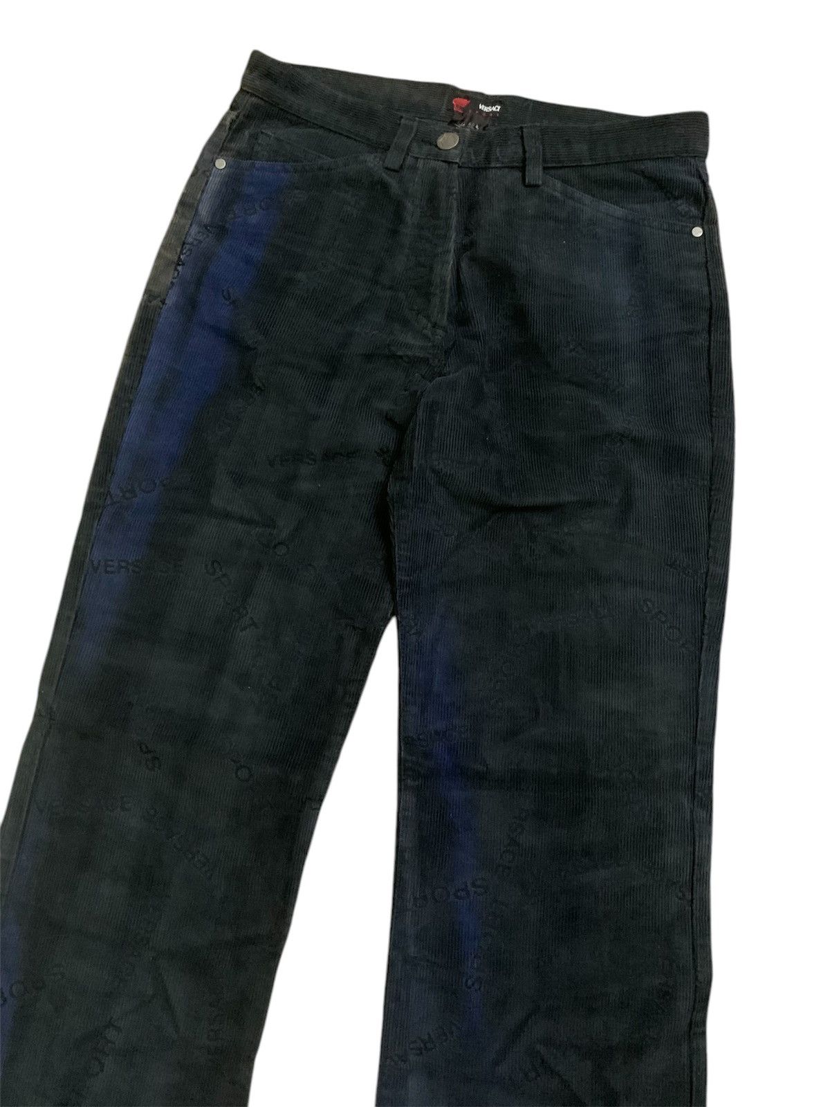 Versace 💥Versace Sport Monogram Corduroy Pant Size 28" / US 6 / IT 42 - 2 Thumbnail