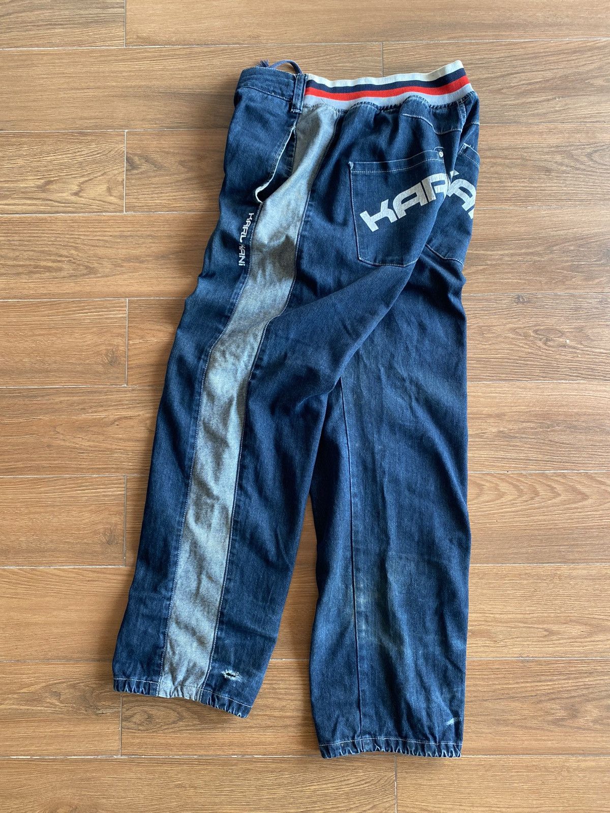 Japanese Brand × Karl Kani × Vintage Karl Kani rap denim jeans big logo y2k Size US 34 / EU 50 - 1 Thumbnail
