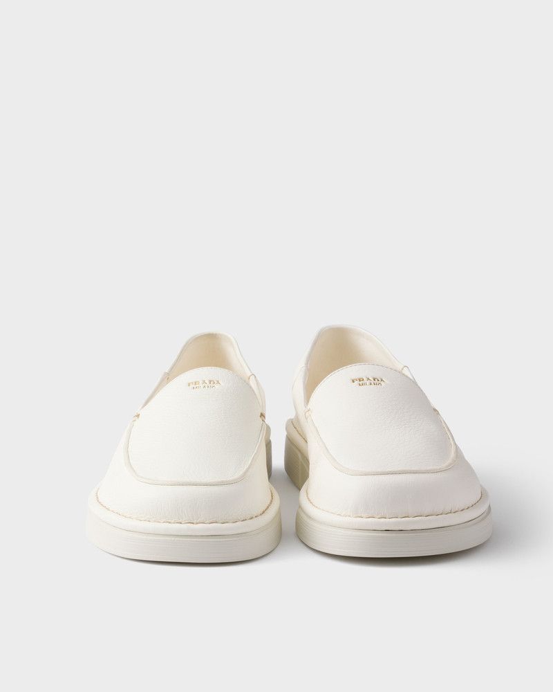 Prada o1w1db10526 Leather Slip-Ons in Ivory Size US 8 / EU 41 - 5 Thumbnail