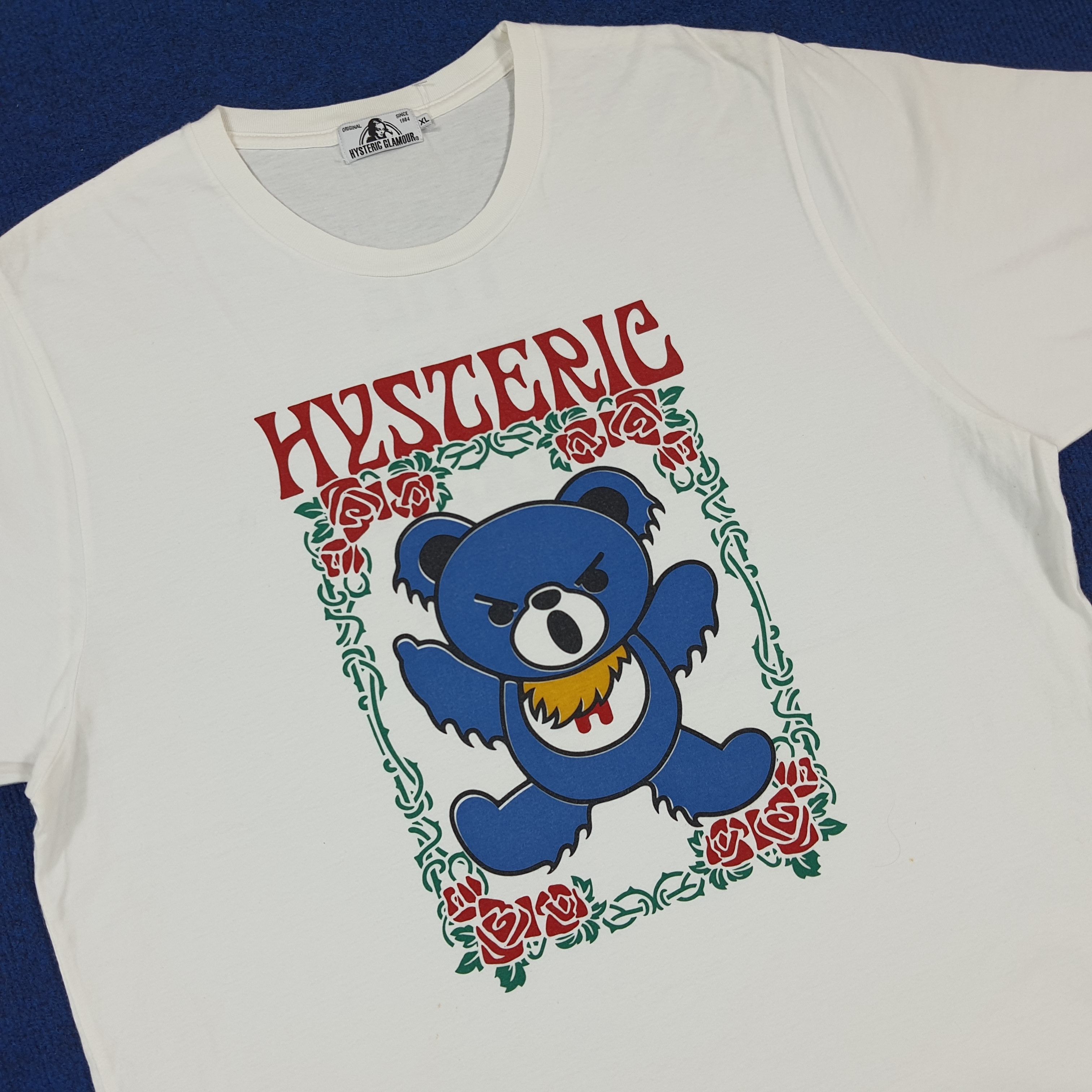 Hysteric Glamour Vintage Hysteric Glamour Japan Bear Graphic Tee C294N41 Size US L / EU 52-54 / 3 - 2 Thumbnail