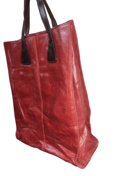 Leather Tusting Leather Tote Bag Size ONE SIZE - 2 Thumbnail