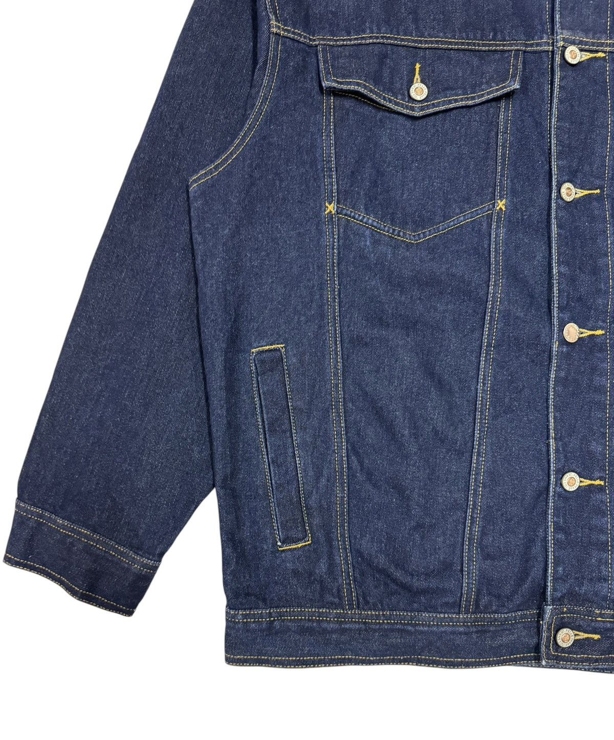 Marc Buchanan × Pelle Pelle × Vintage Vtg🔥90’s Marc Buchanan Pelle Pelle Jeans Trucker Jacket Size US L / EU 52-54 / 3 - 9 Thumbnail