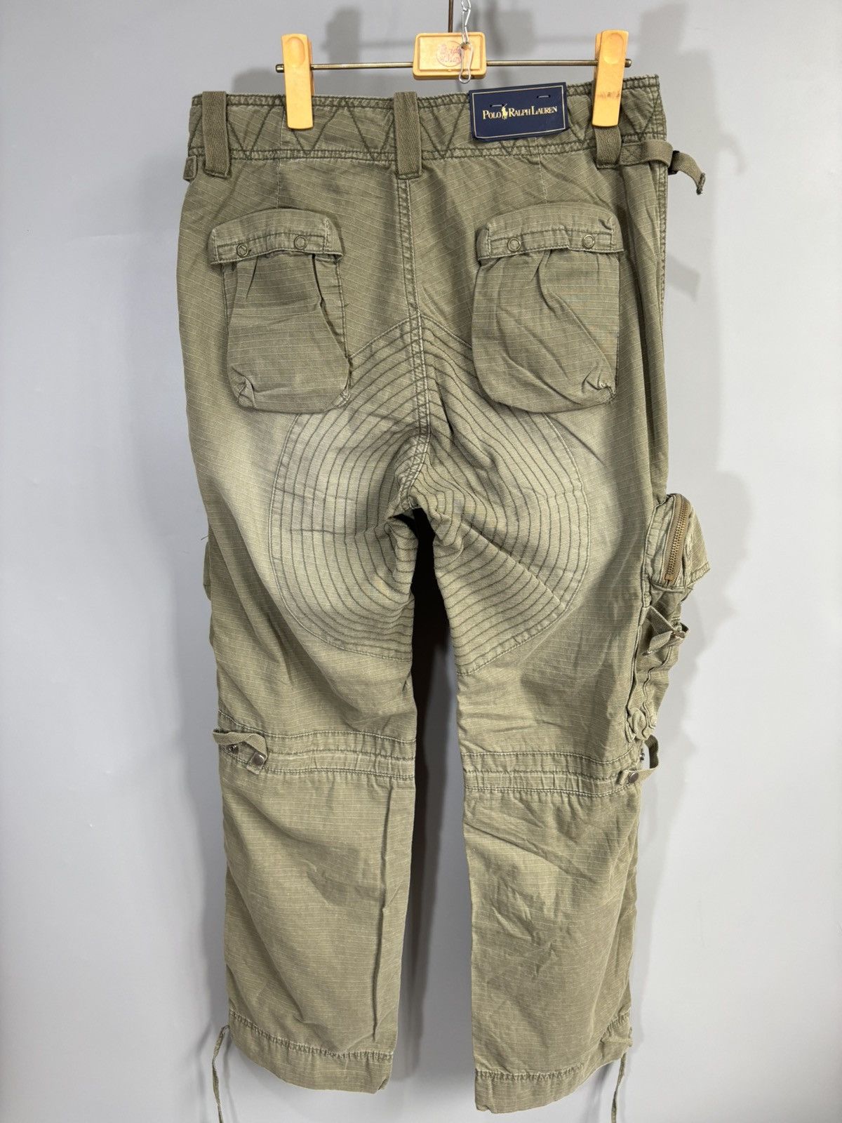 Polo Ralph Lauren × Vintage Vintage Polo Ralph Lauren Military Multi Pocket Cargo Pants Size US 32 / EU 48 - 4 Thumbnail