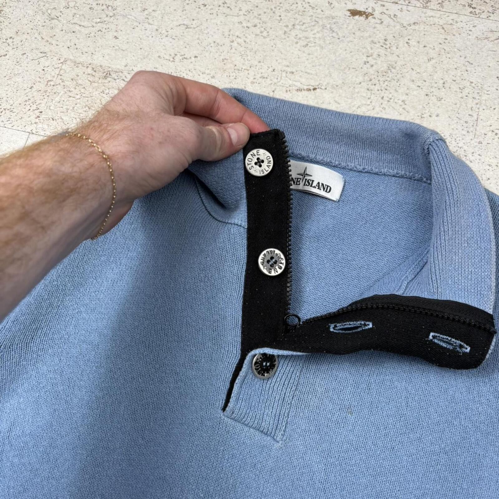 Stone Island Stone Island Quarter Zip Jumper (L) Size US L / EU 52-54 / 3 - 4 Thumbnail