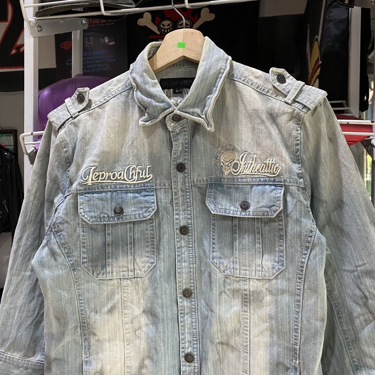 In The Attic In The Attic dirty denim shirt Size US M / EU 48-50 / 2 - 3 Thumbnail