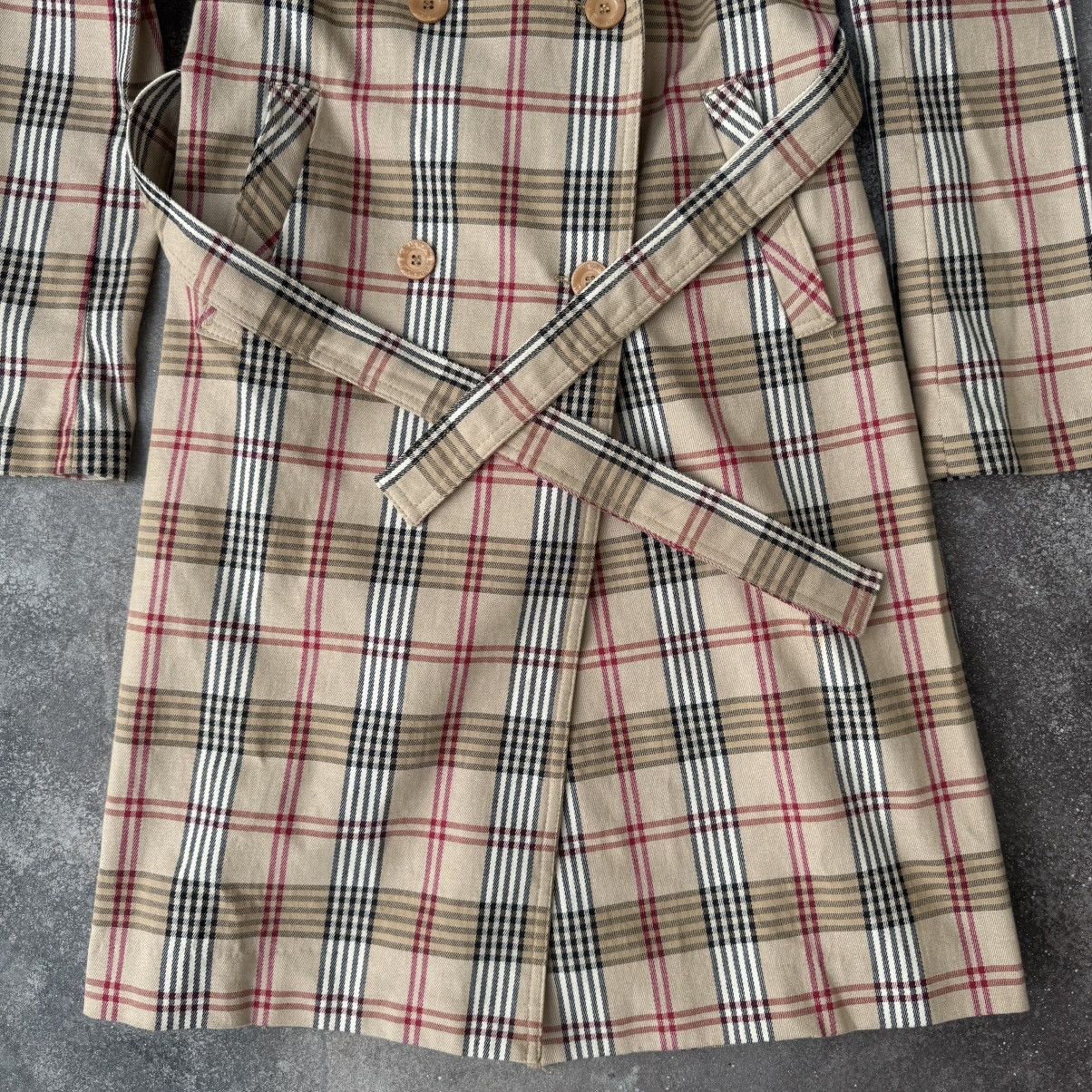 Hysteric Glamour × Vintage Morgan de Toi Vintage Retro Check Trench Coat Size M / US 6-8 / IT 42-44 - 7 Thumbnail