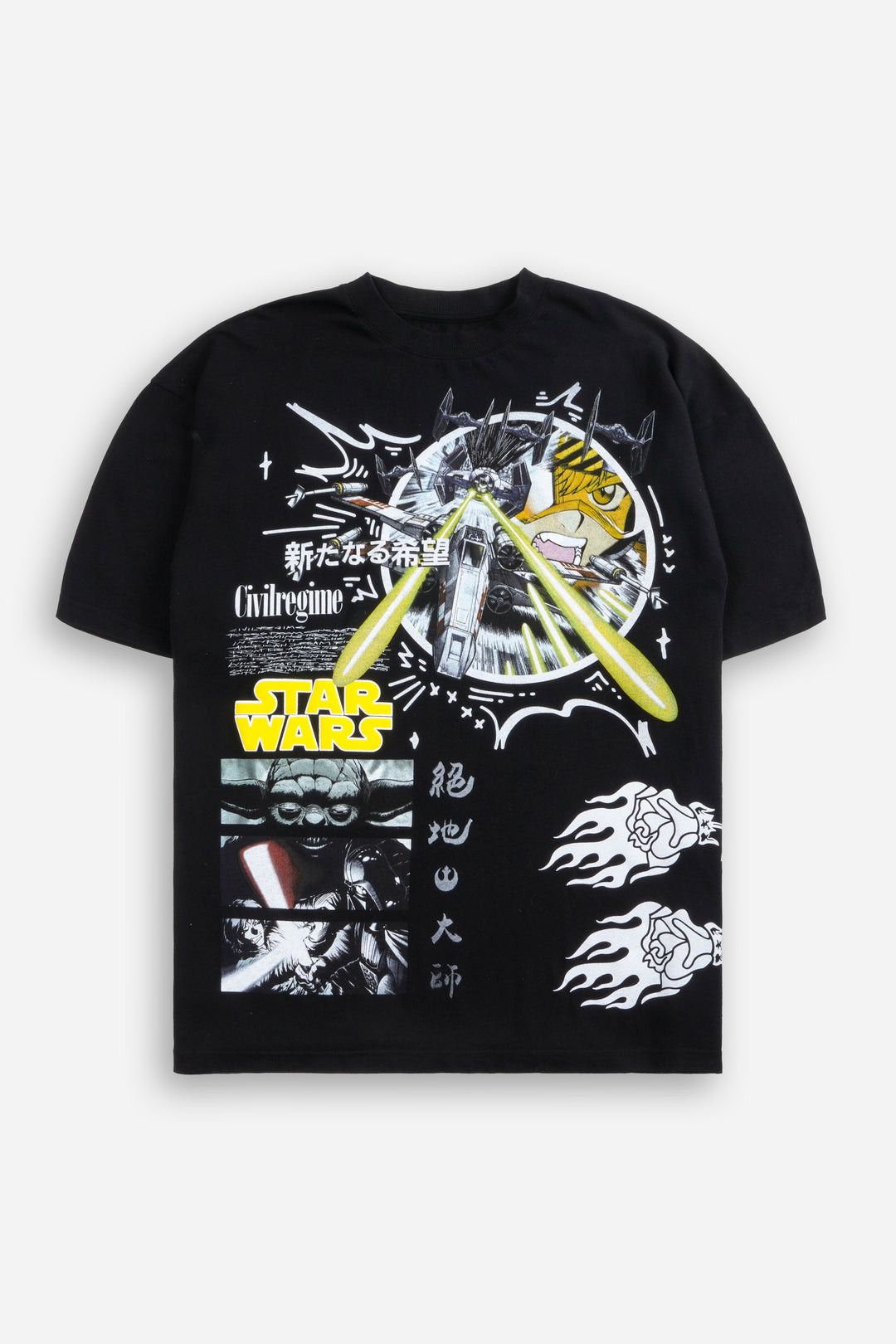 Civil Regime Luke Manga American Classic Oversized Tee in Black Size US L / EU 52-54 / 3 - 1 Thumbnail