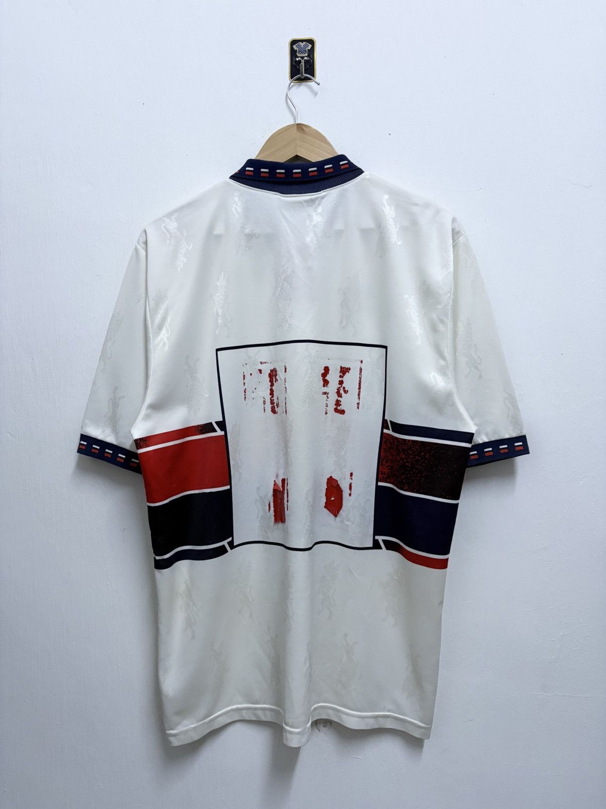Vintage Vintage 90's Errea Genoa Away - Kazu 11 Football Shirt Size US L / EU 52-54 / 3 - 2 Thumbnail