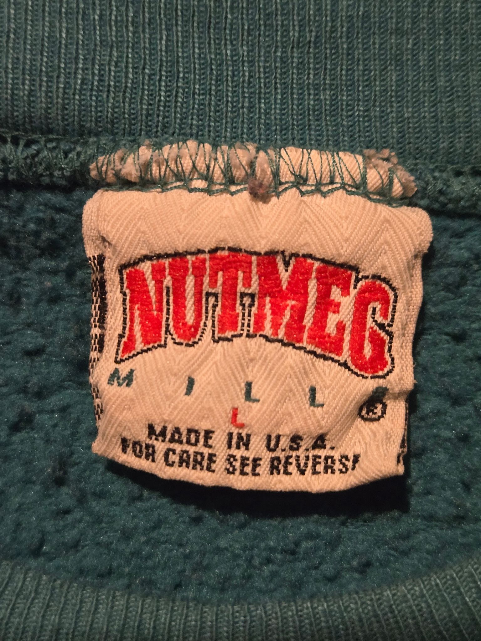NFL Vintage Nutmeg Dolphins Sweatshirt Men's L Teal Miami Size US L / EU 52-54 / 3 - 2 Thumbnail