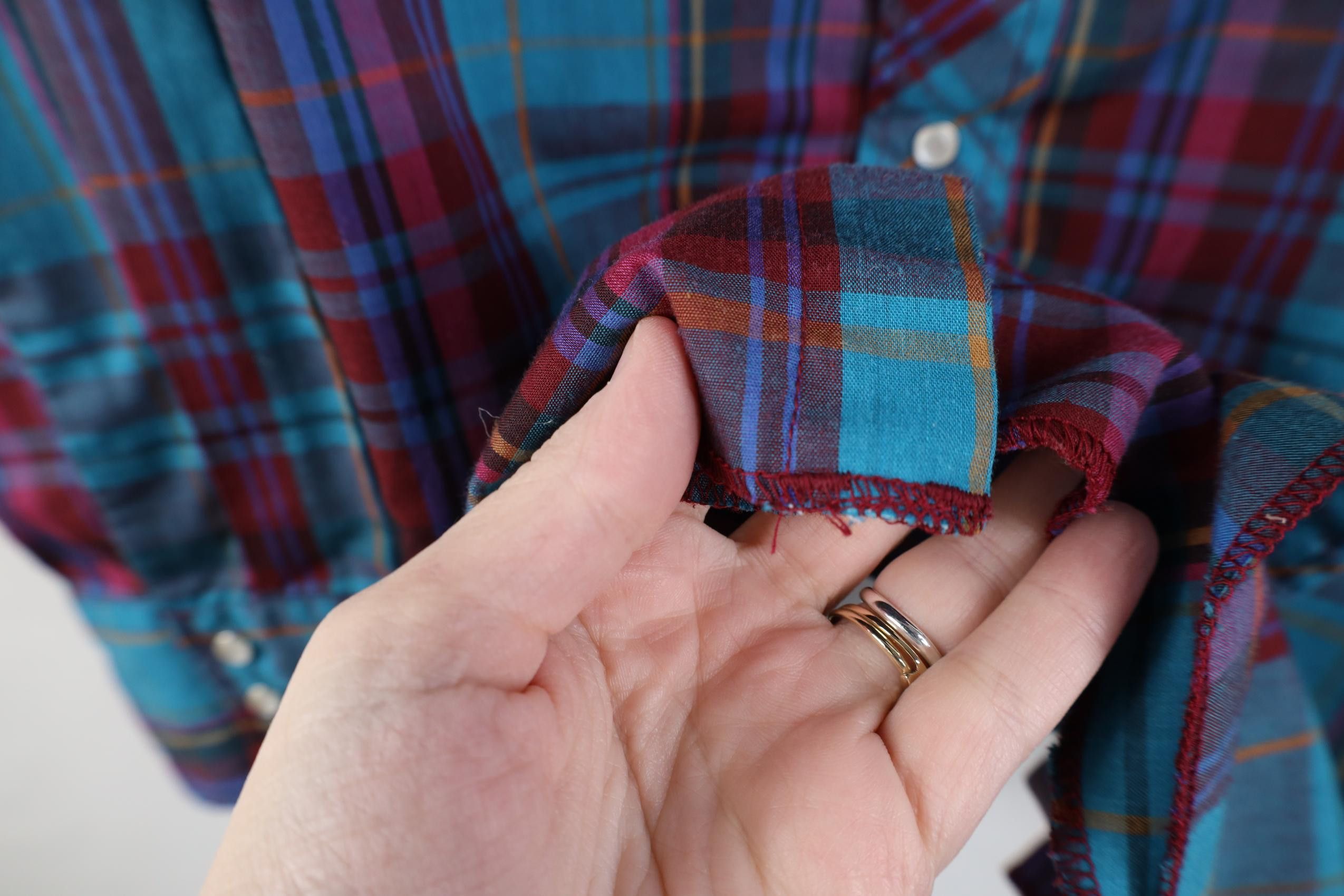 Wrangler Vintage 90s Wrangler Plaid Cowboy Rodeo Snap Button Shirt Size US L / EU 52-54 / 3 - 7 Thumbnail