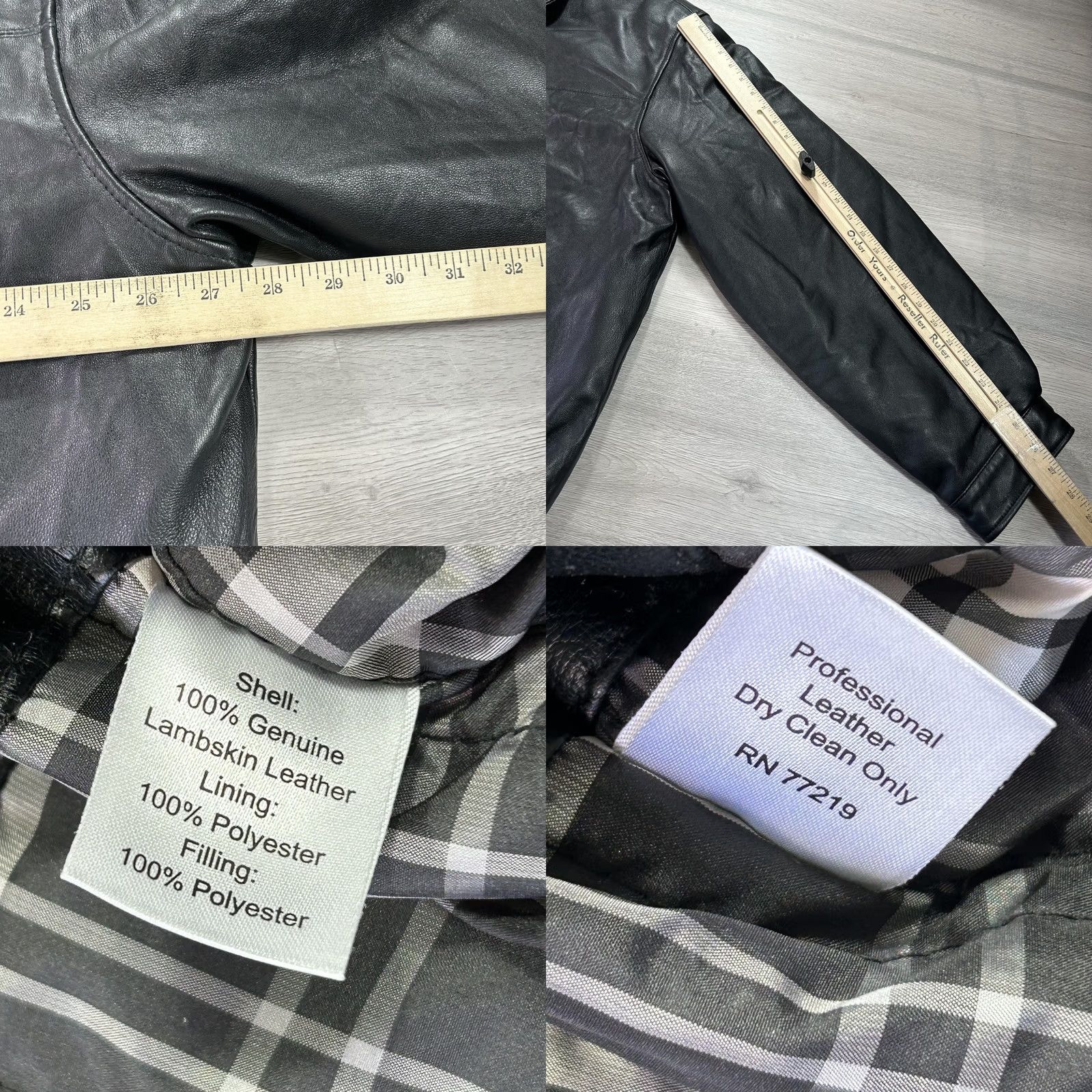 Joseph Joseph & Feiss Leather Jacket Mens 2XLT Black Lambskin Zip Bomber Quilted Lined Jacket Size US XXL / EU 58 / 5 - 8 Thumbnail