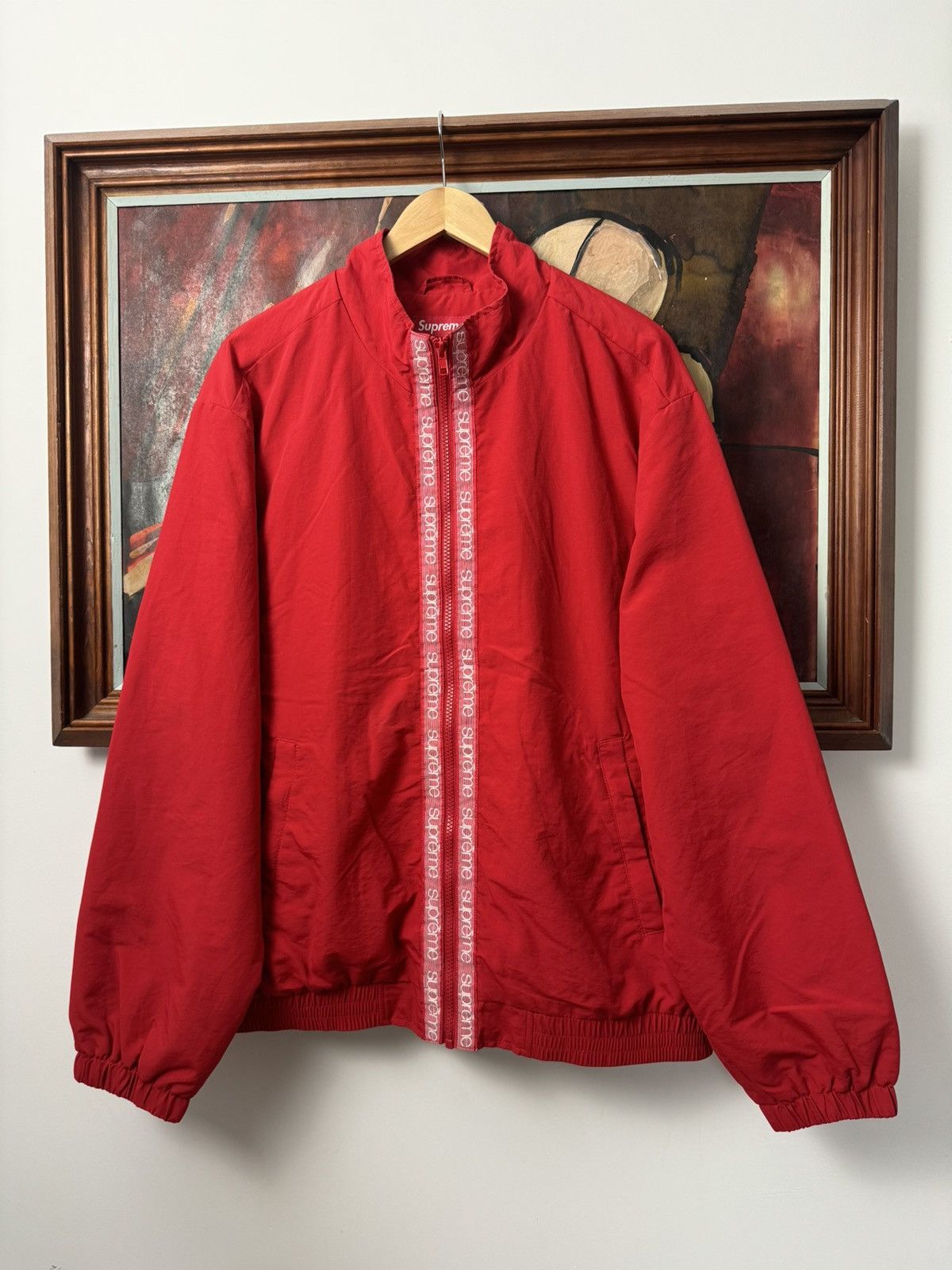 Supreme Jacket Rare Light Track Top Red Sport Skate Hype Nyc