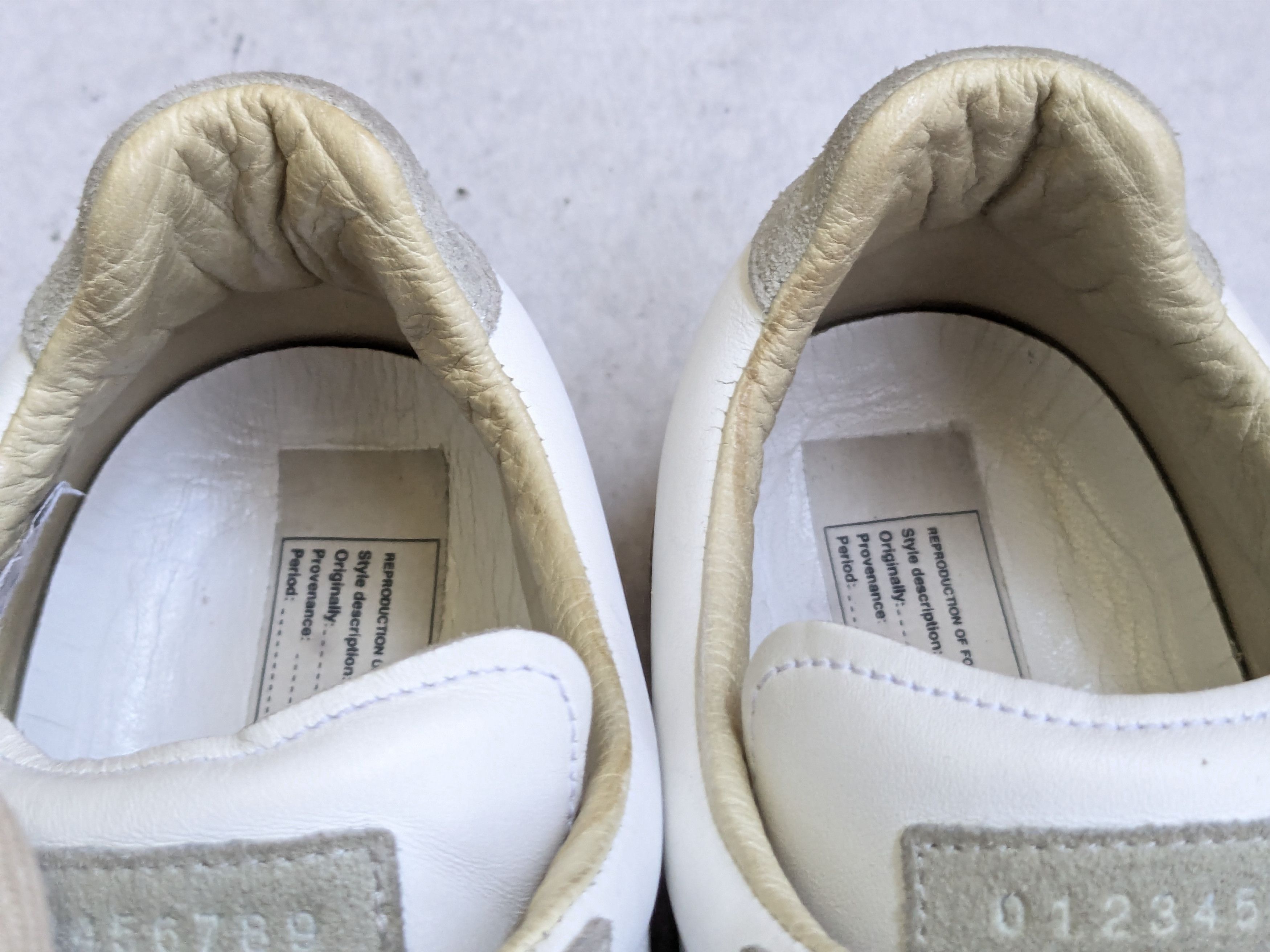 Maison Margiela Maison Margiela Replica GAT White Gray 12 45 Low Tops Size US 12 / EU 45 - 7 Thumbnail
